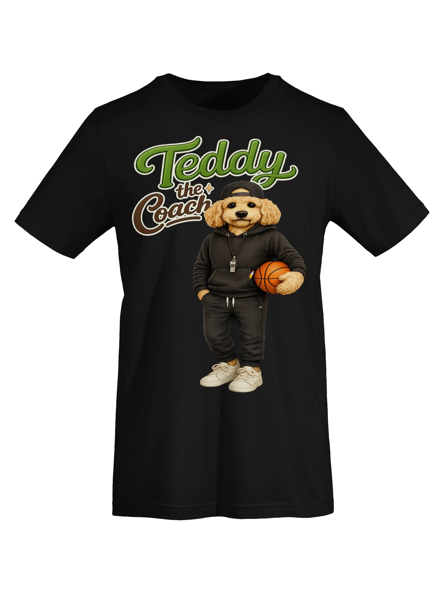 Teddy the Coach Basketball Dog Adult Tee product image (38)