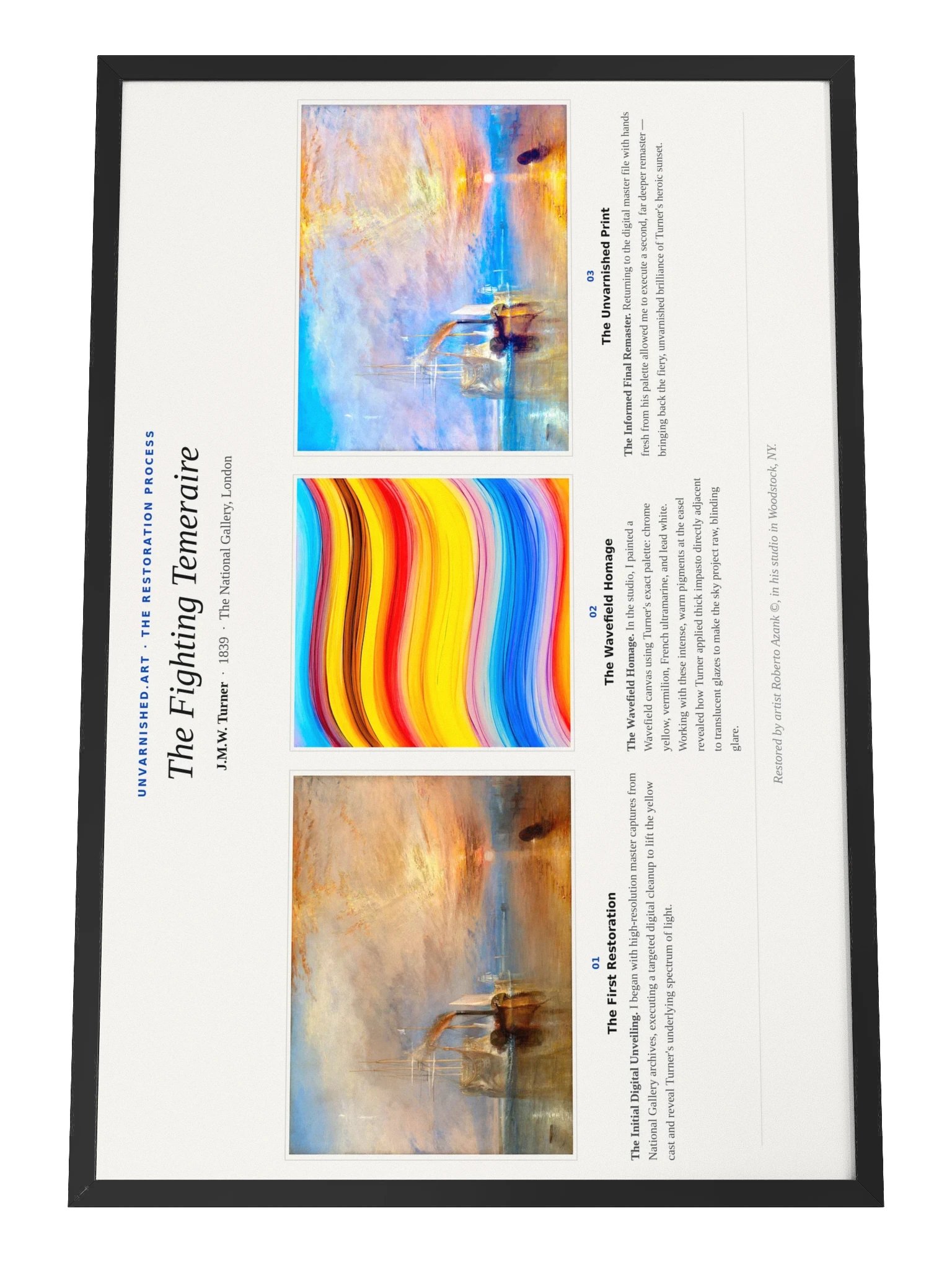The Fighting Temeraire — Framed Process Poster product image (1)