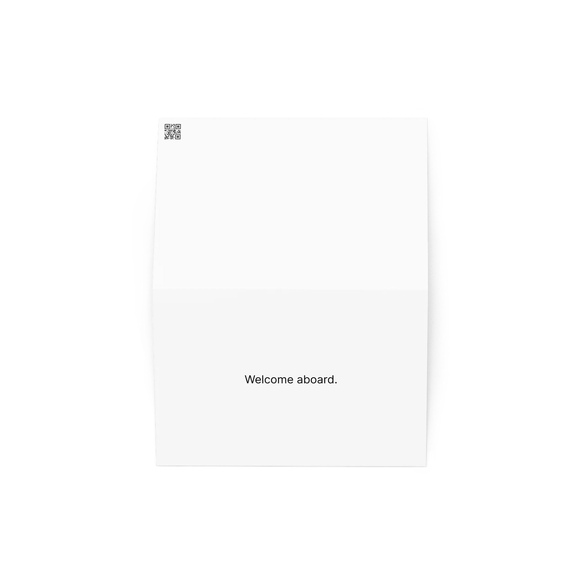 Midnight Mystery Greeting Card - Welcome aboard. product image (2)