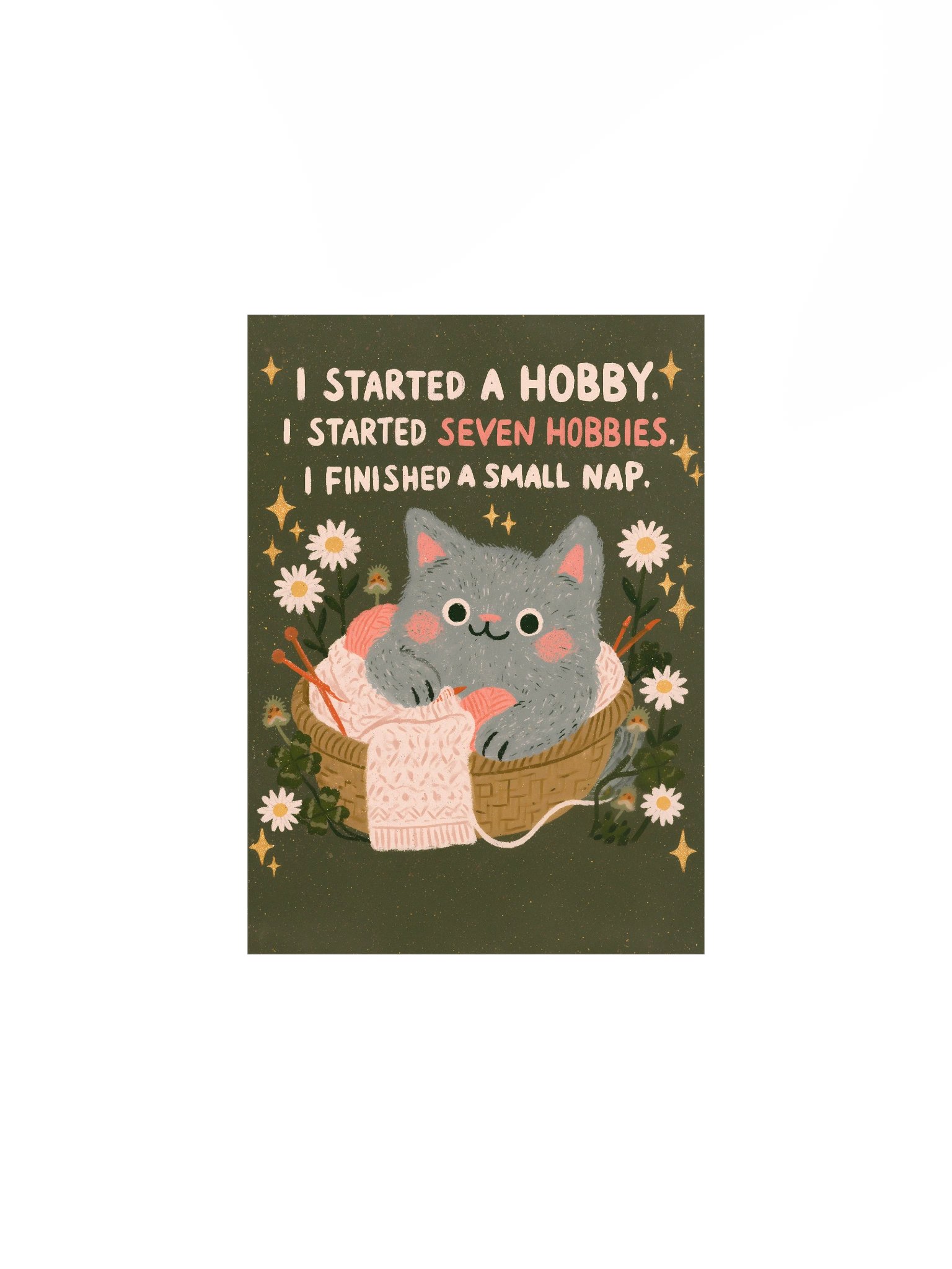 Cat Naps & Hobby Starts Poster product image (1)