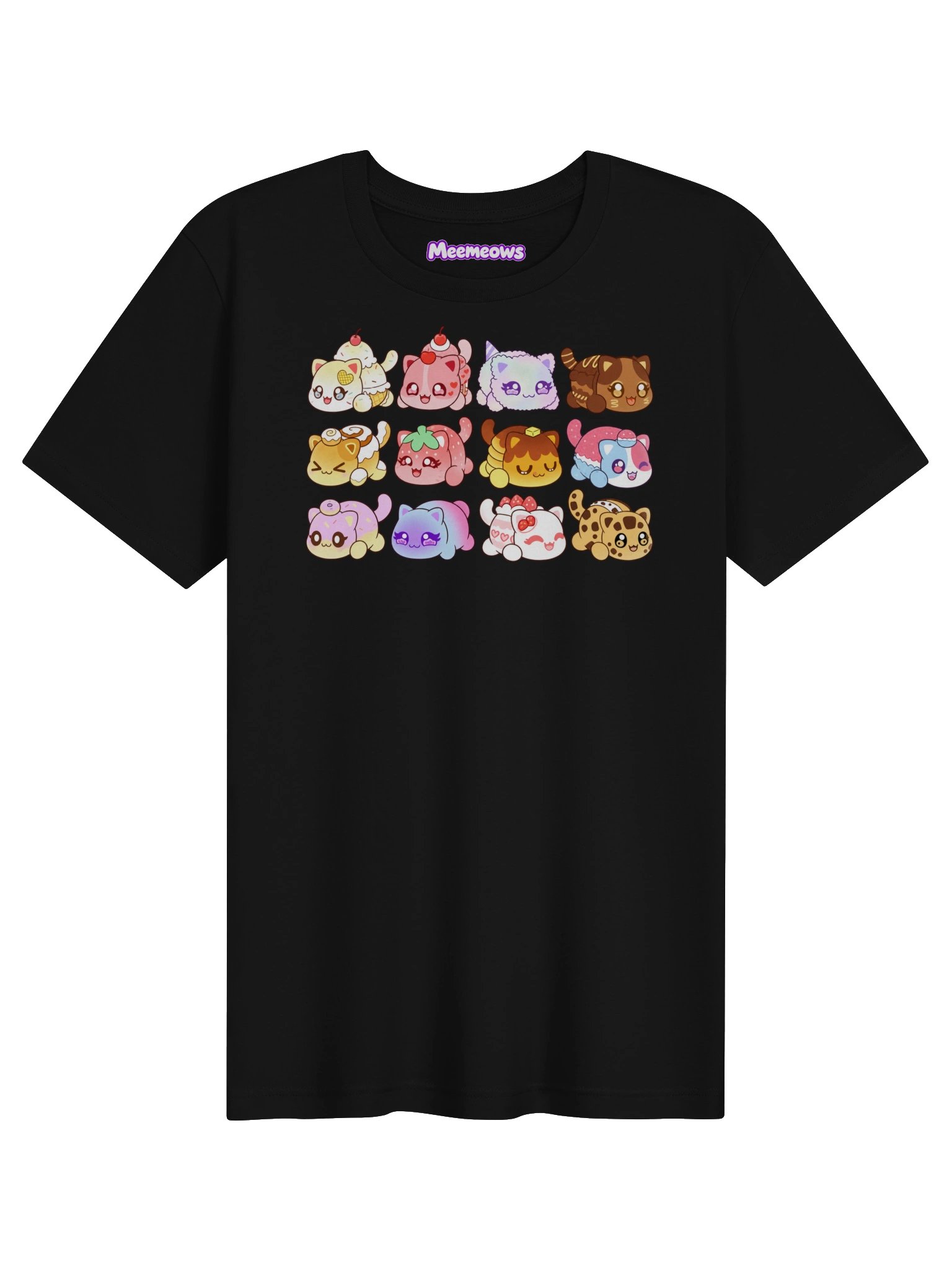 Meemeows Dessert Cat T-Shirt – 12 Cute Kawaii Kitties product image (1)