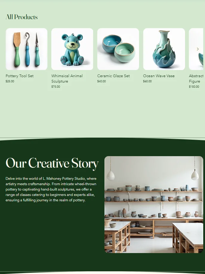 Wix Pottery Studio (Earthy) Max product image (2)
