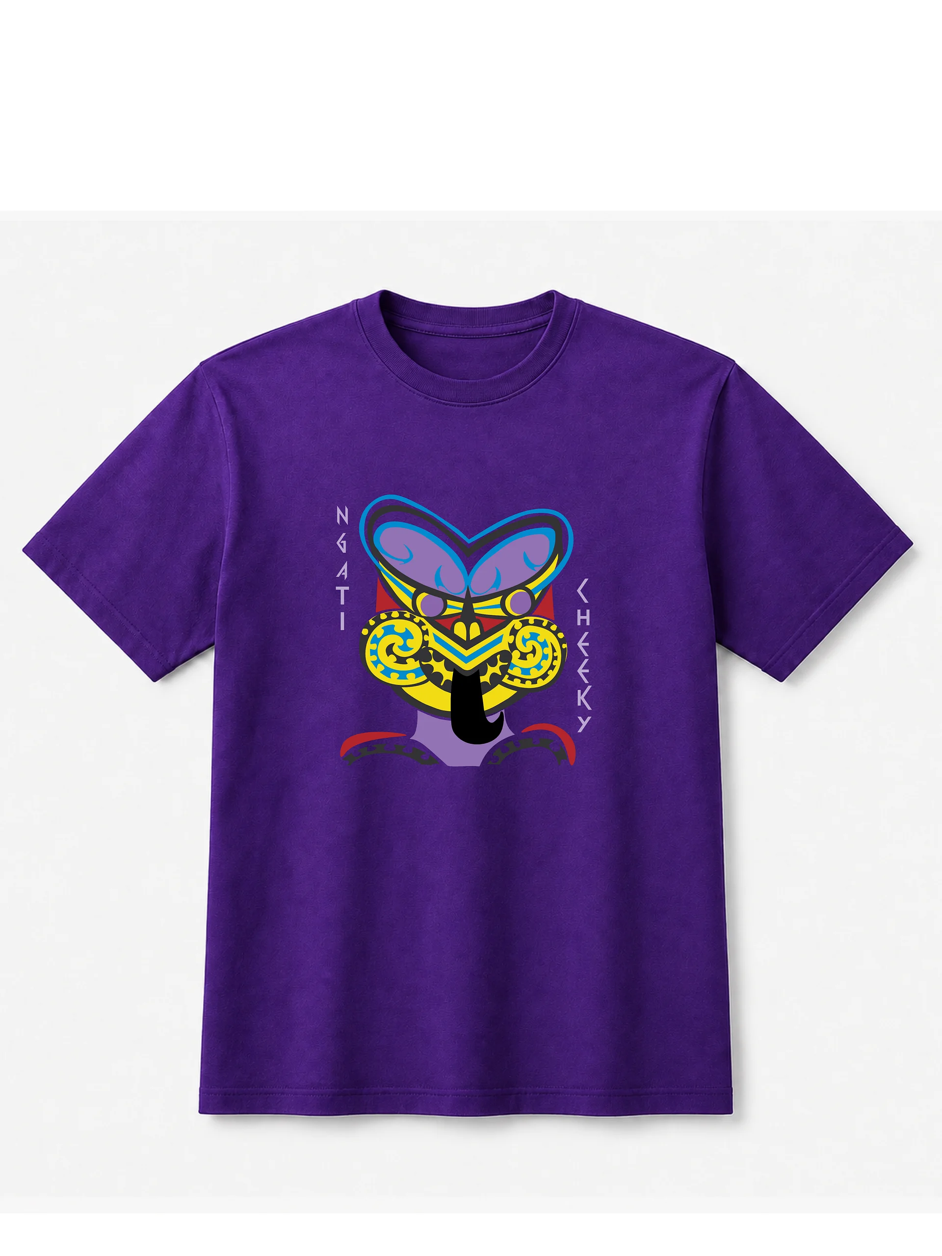 Ngāti Cheeky Purple Tee product image (1)