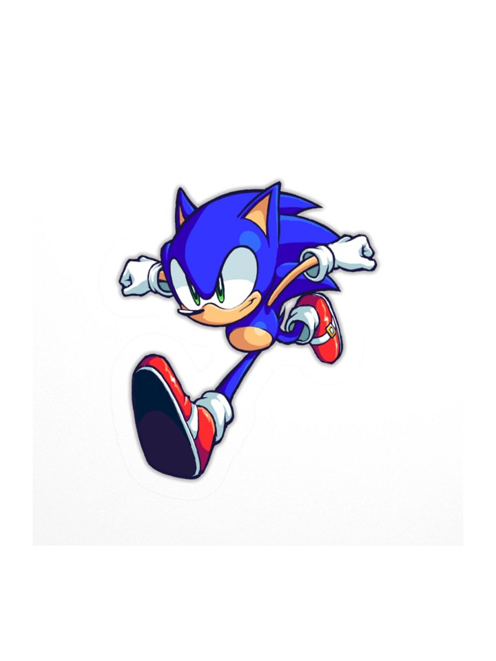 Sonic Running Kiss Cut Sticker product image (1)