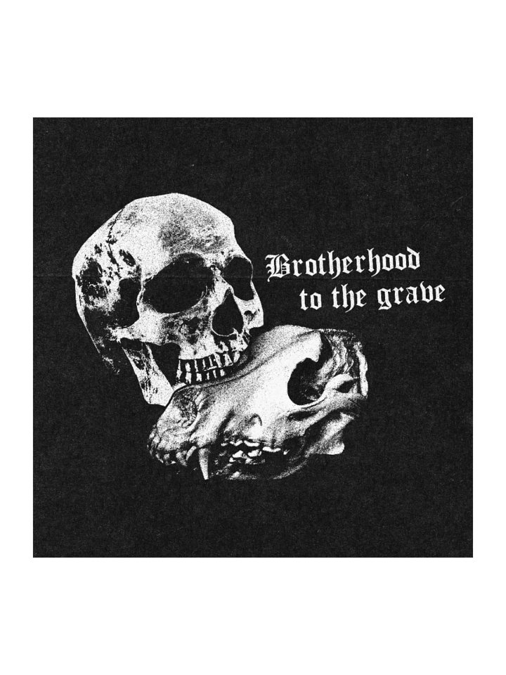 "BROTHERHOOD TO THE GRAVE" LOGO STICKER product image (2)