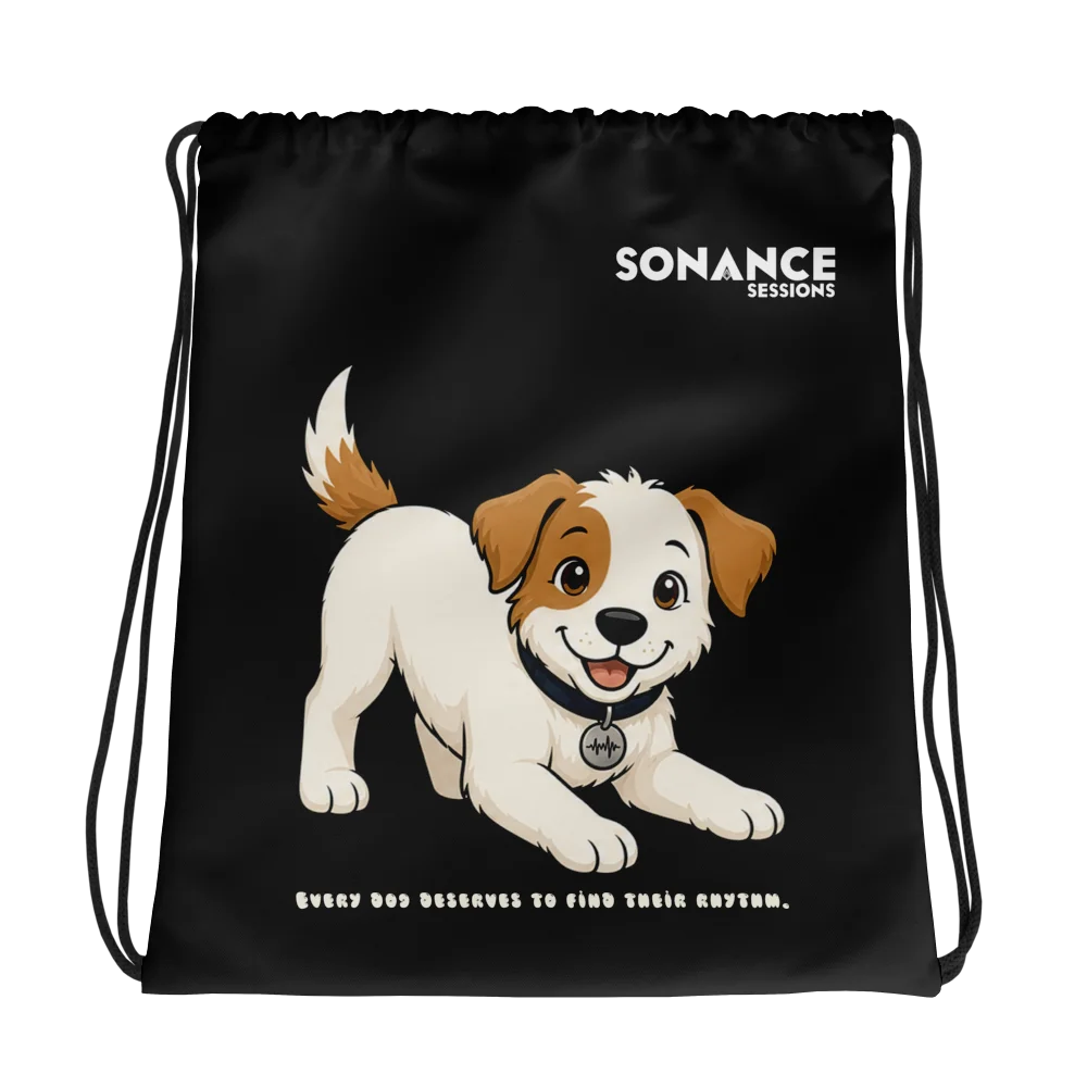 Sonance Dog Drawstring Bag (Play) Black product image (1)