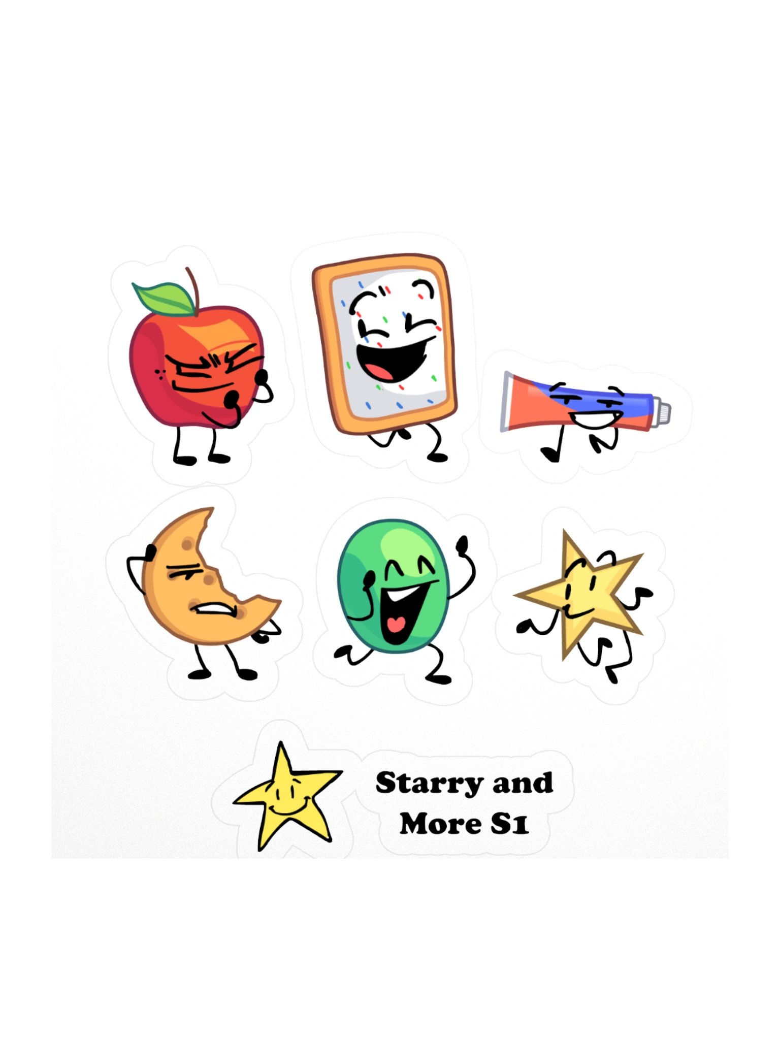 Starry and More S1 Cast Stickers product image (1)