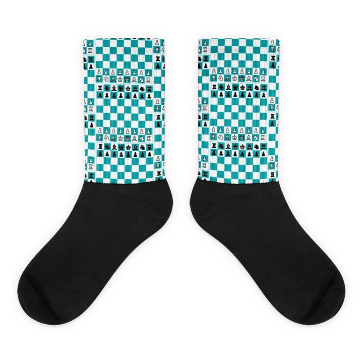 Chessboard Black Foot Socks product image (2)