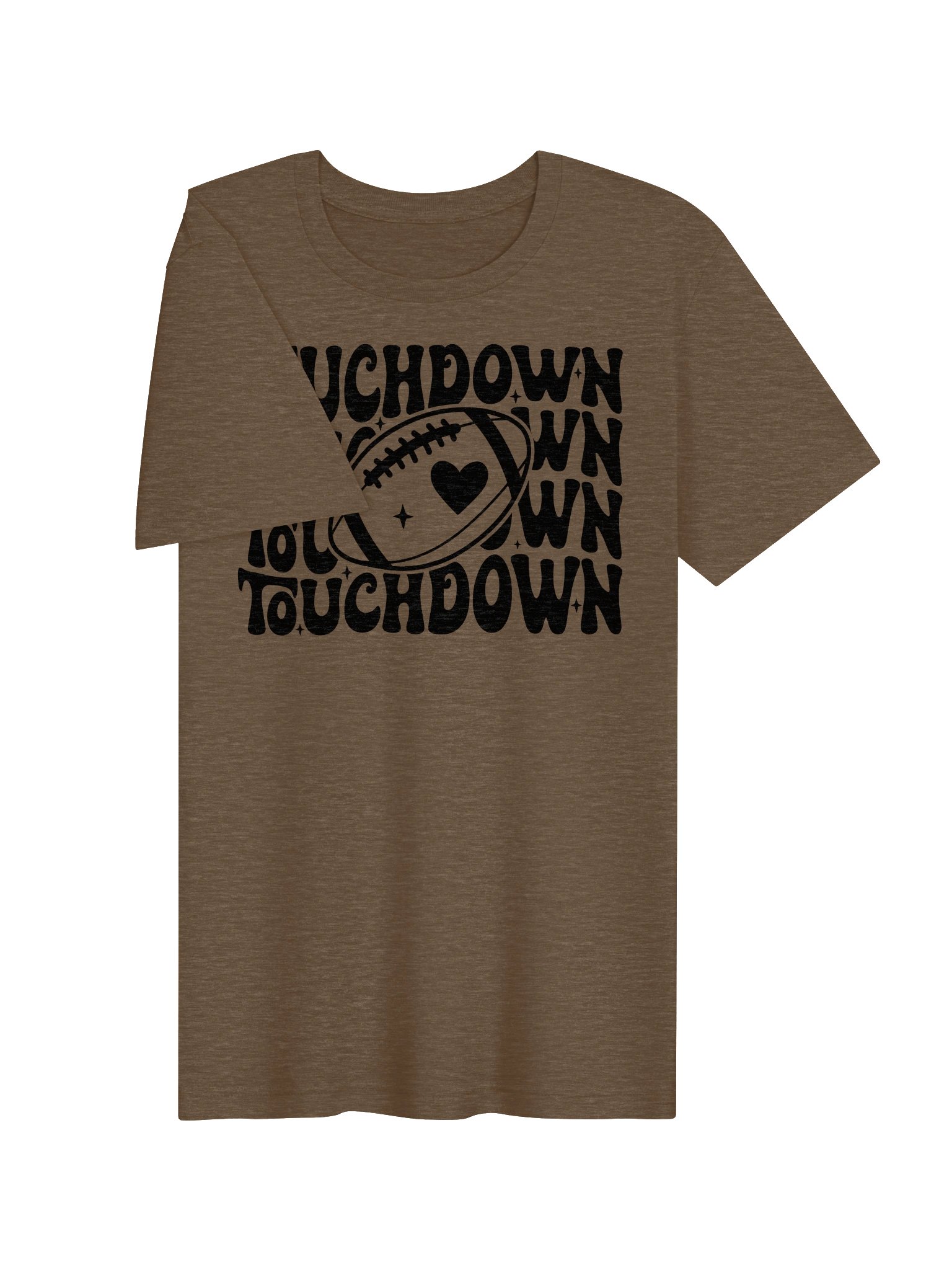 Touchdown Football T-Shirt | Retro Game Day Football Tee 🖤 product image (5)