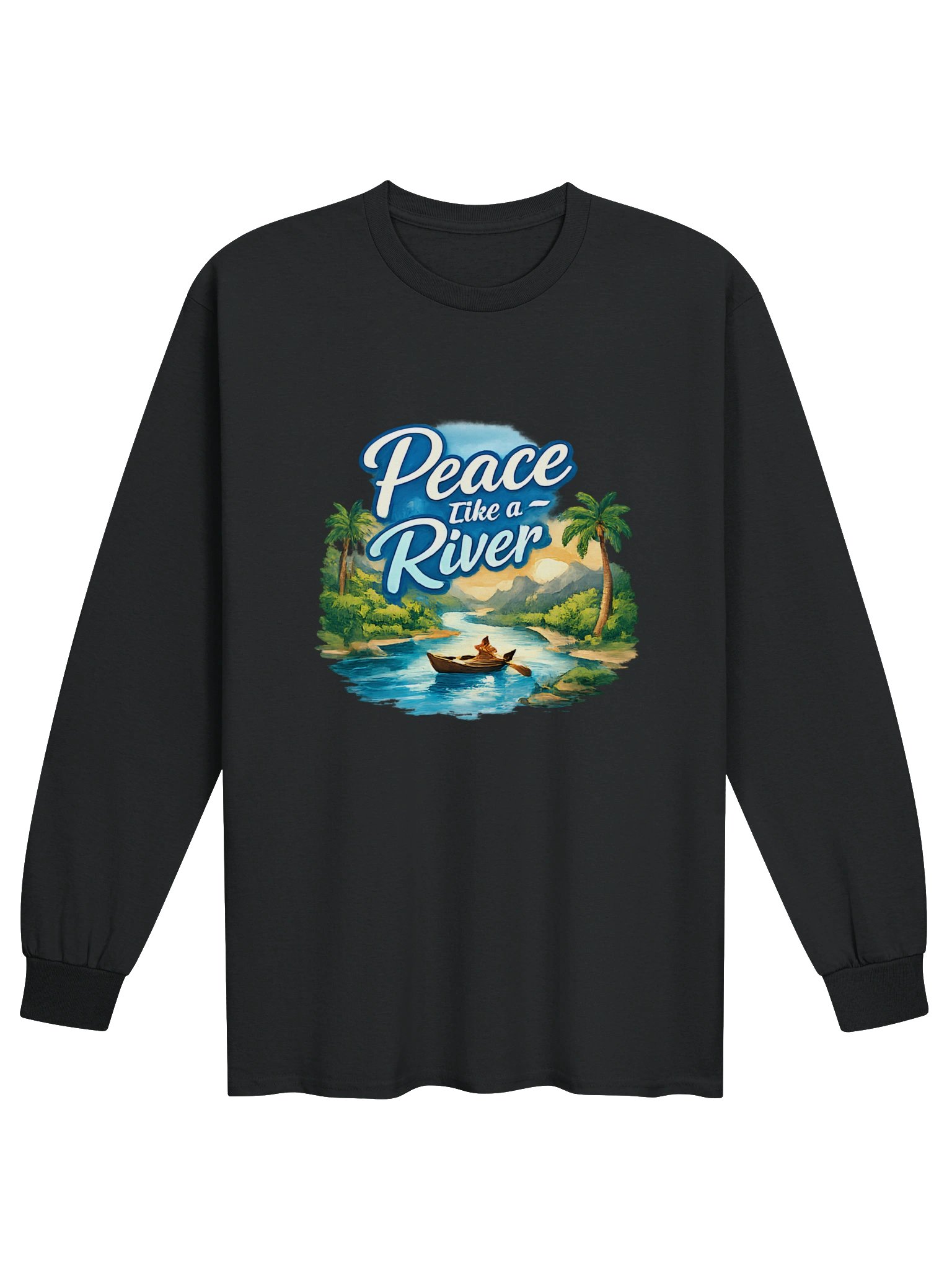 Peace Like a River Tropical Men's Long Sleeve Tee product image (1)