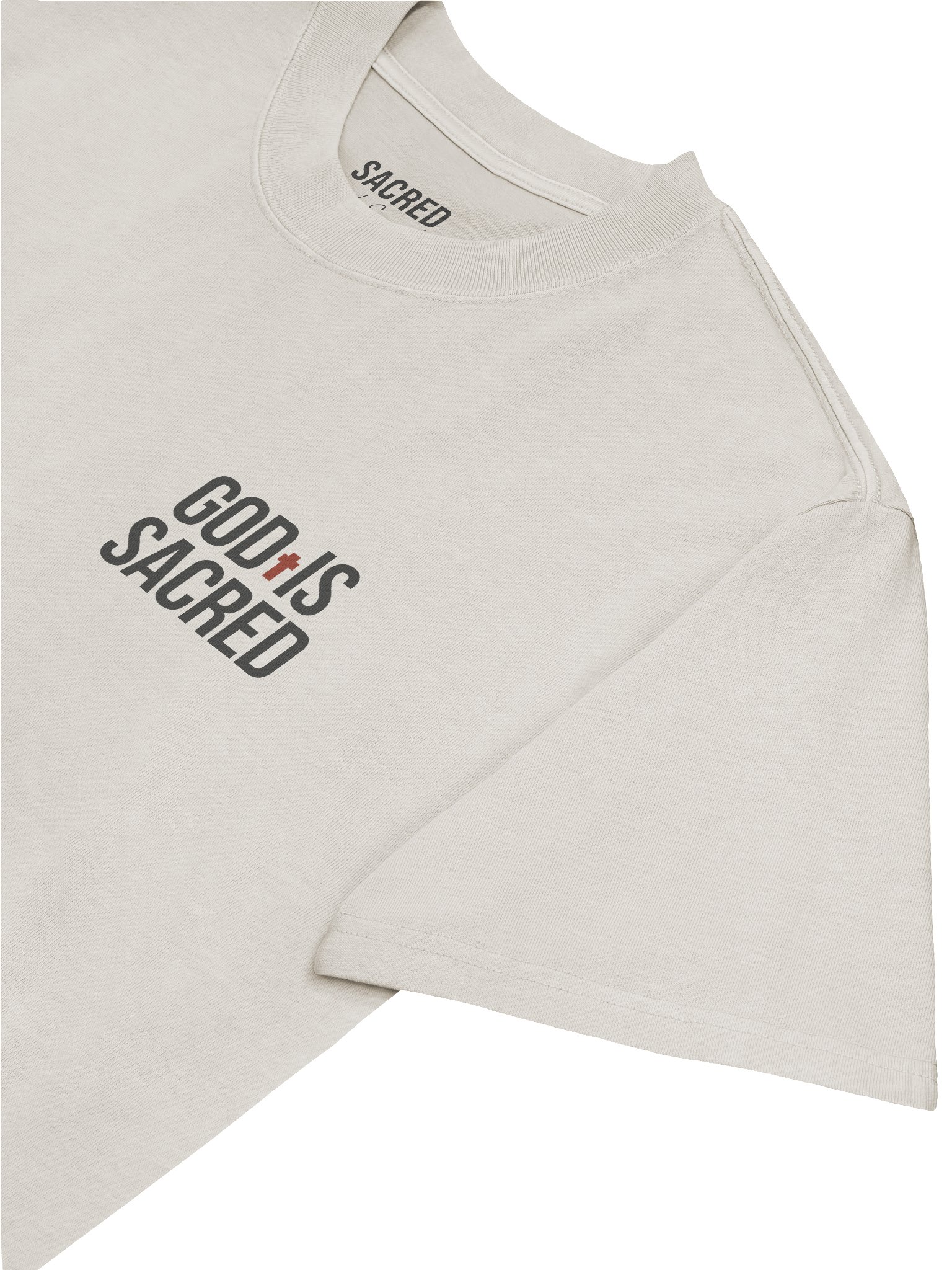 GOD IS SACRED OVERSIZE TEE (Light) product image (5)