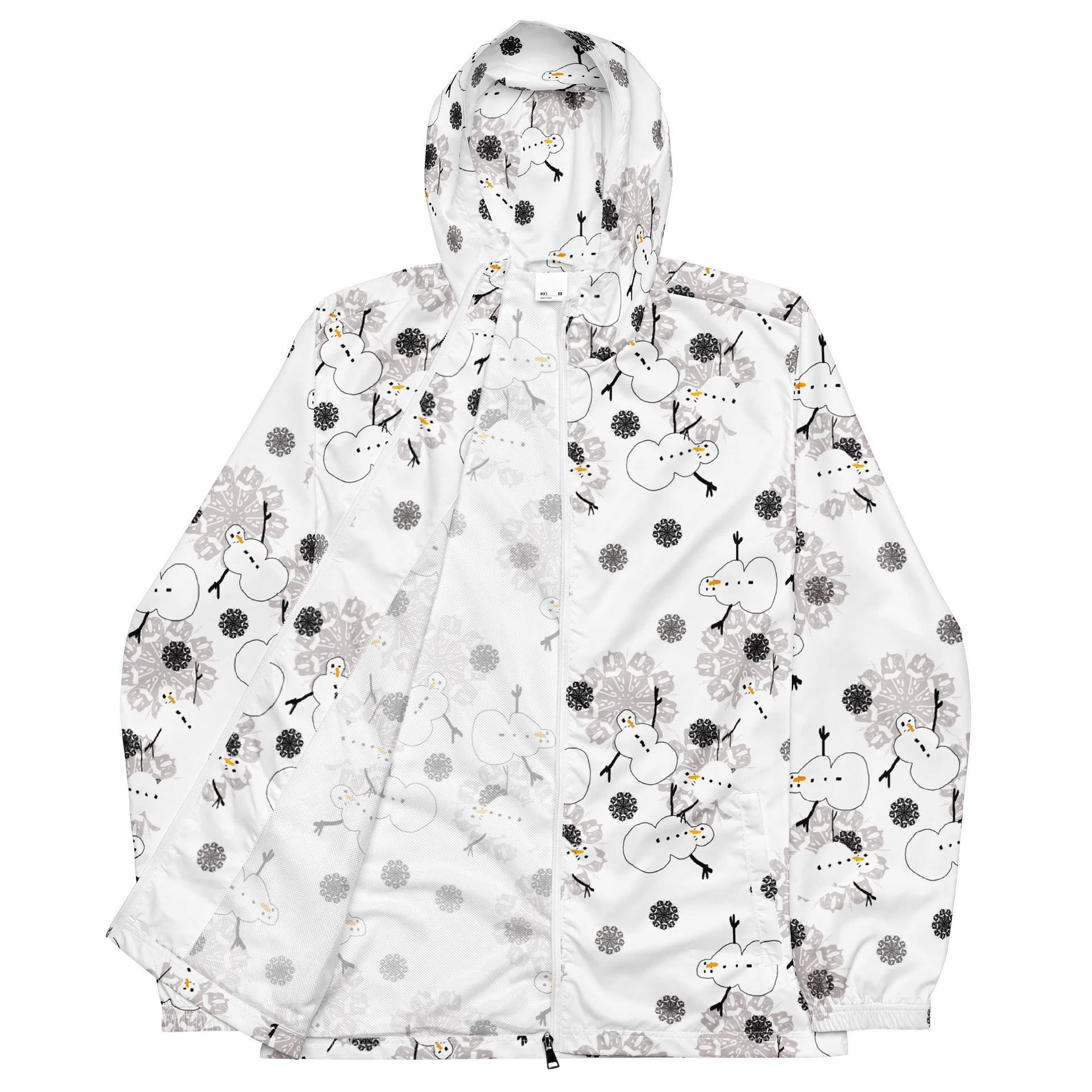 Snowman Pattern Windbreaker product image (2)