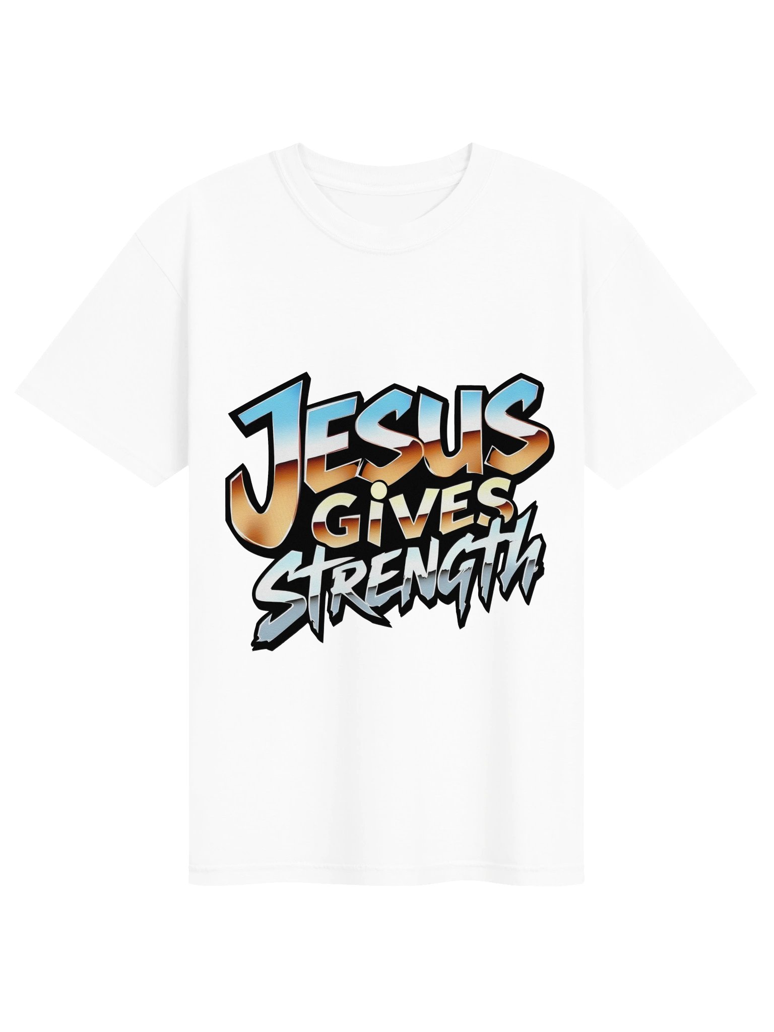 Jesus Gives Strength Workout T-shirt product image (2)