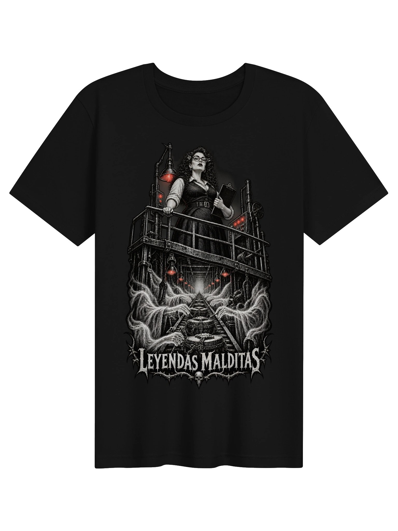 La Supervisora del Turno Maldito – Haunted Factory Horror Shirt | Leyendas Malditas product image (1)