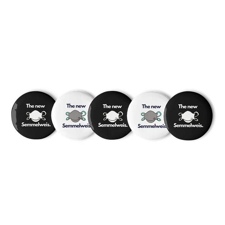 The New Semmelweis button (B&W) product image (1)