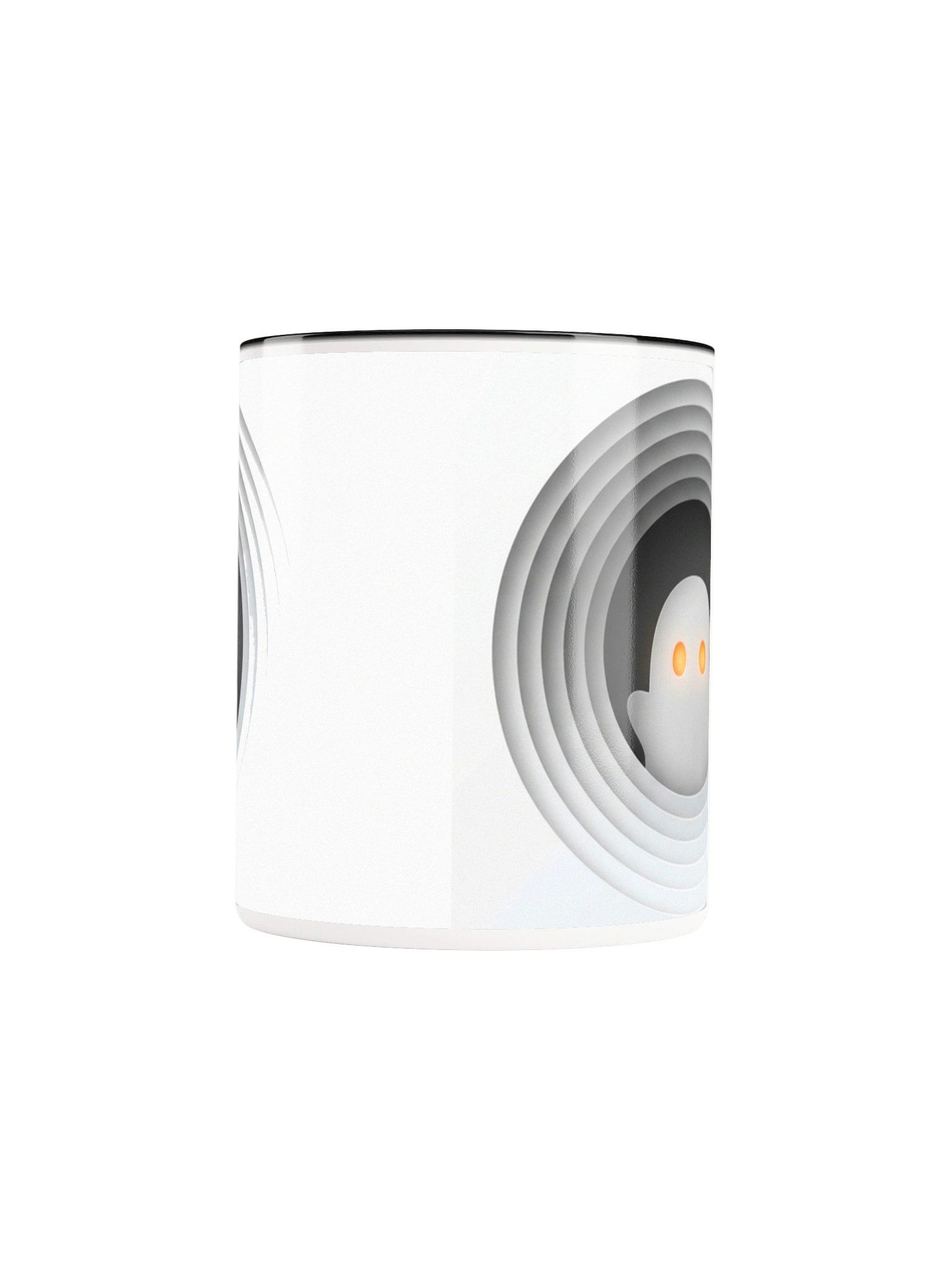 Peek-a-Boo Ghost 3D Paper-Cut Mug | Minimalist Halloween Coffee Cup product image (10)