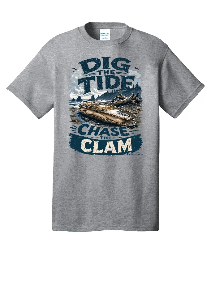 DIG THE TIDE CHASE THE CLAM PORT AND CO T-SHIRT product image (1)