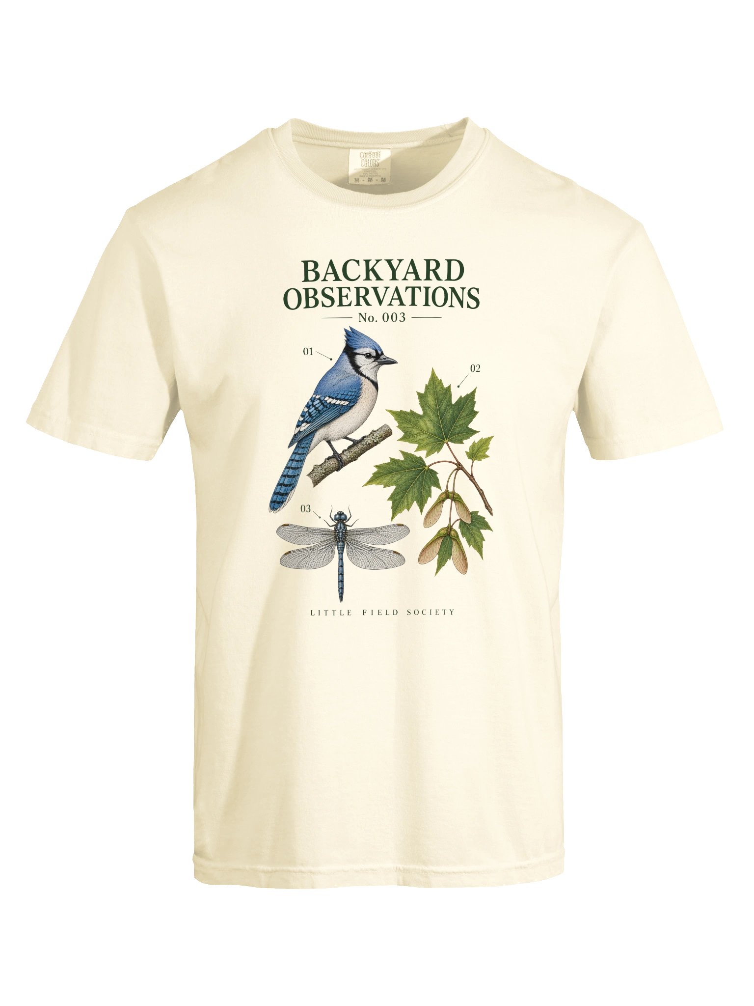 Backyard Observations No. 003 — Blue Jay & Maple T-Shirt product image (9)