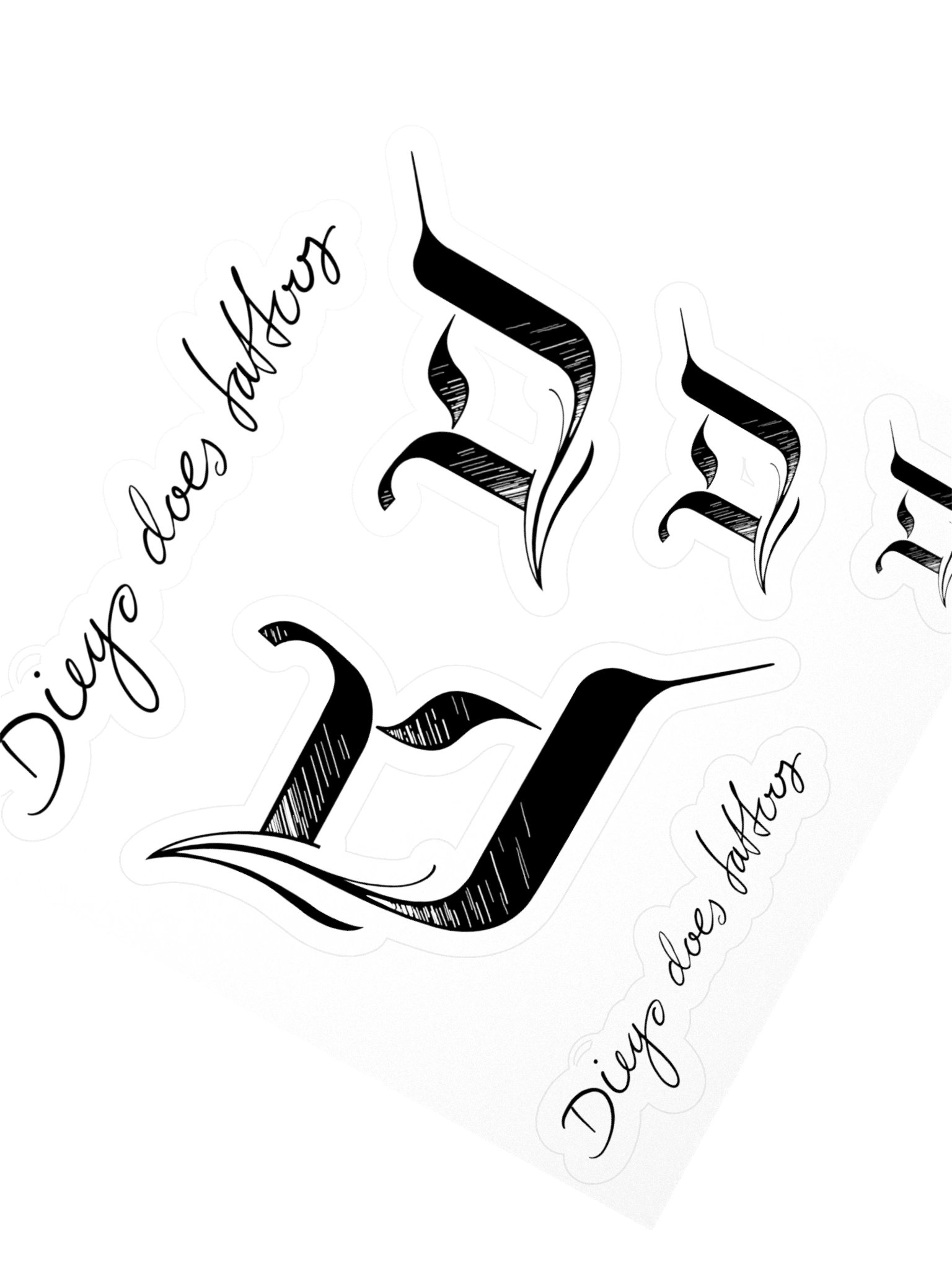 Diego Does Tattoos sticker sheet product image (4)