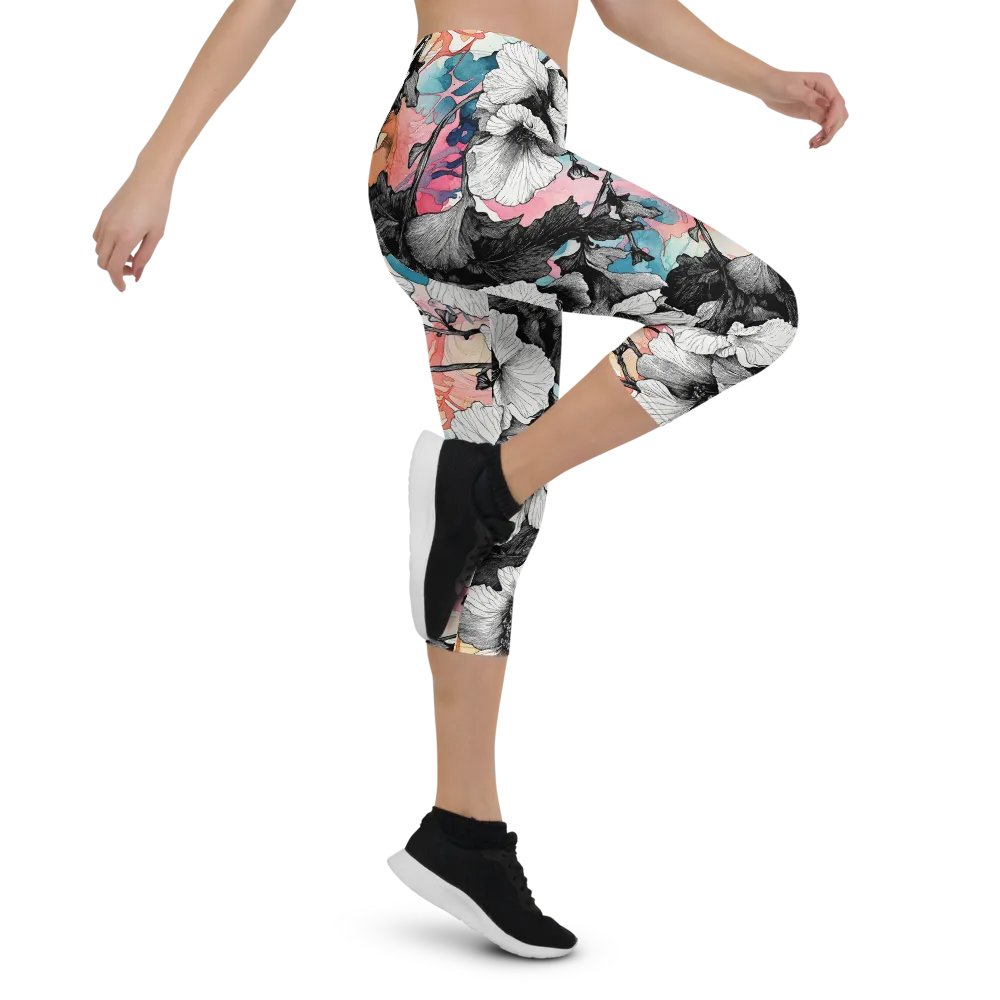 Hibiscus Dreams All-Over Capri Leggings product image (5)