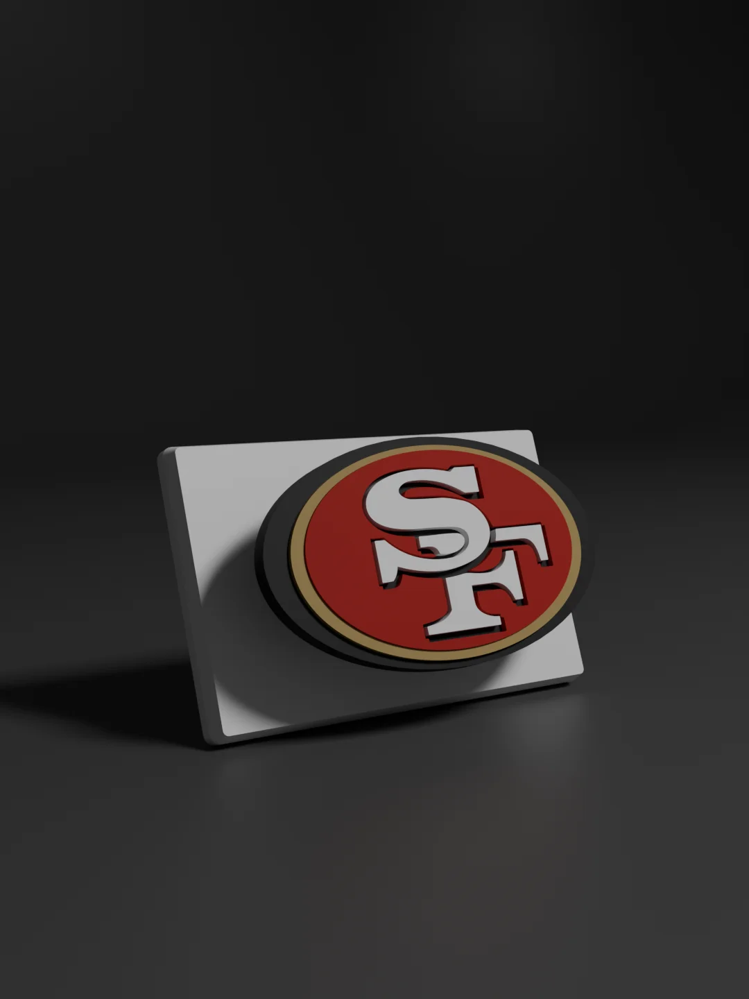 San Francisco 49ers 3D Printed Floating Logo Sign (Digital File Only) product image (1)