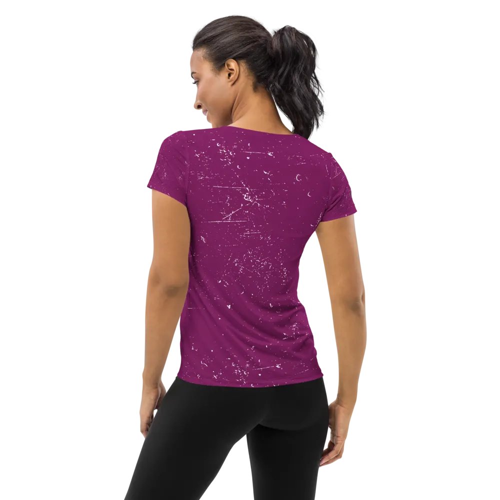 All-Over Print Women's Athletic T-Shirt product image (2)