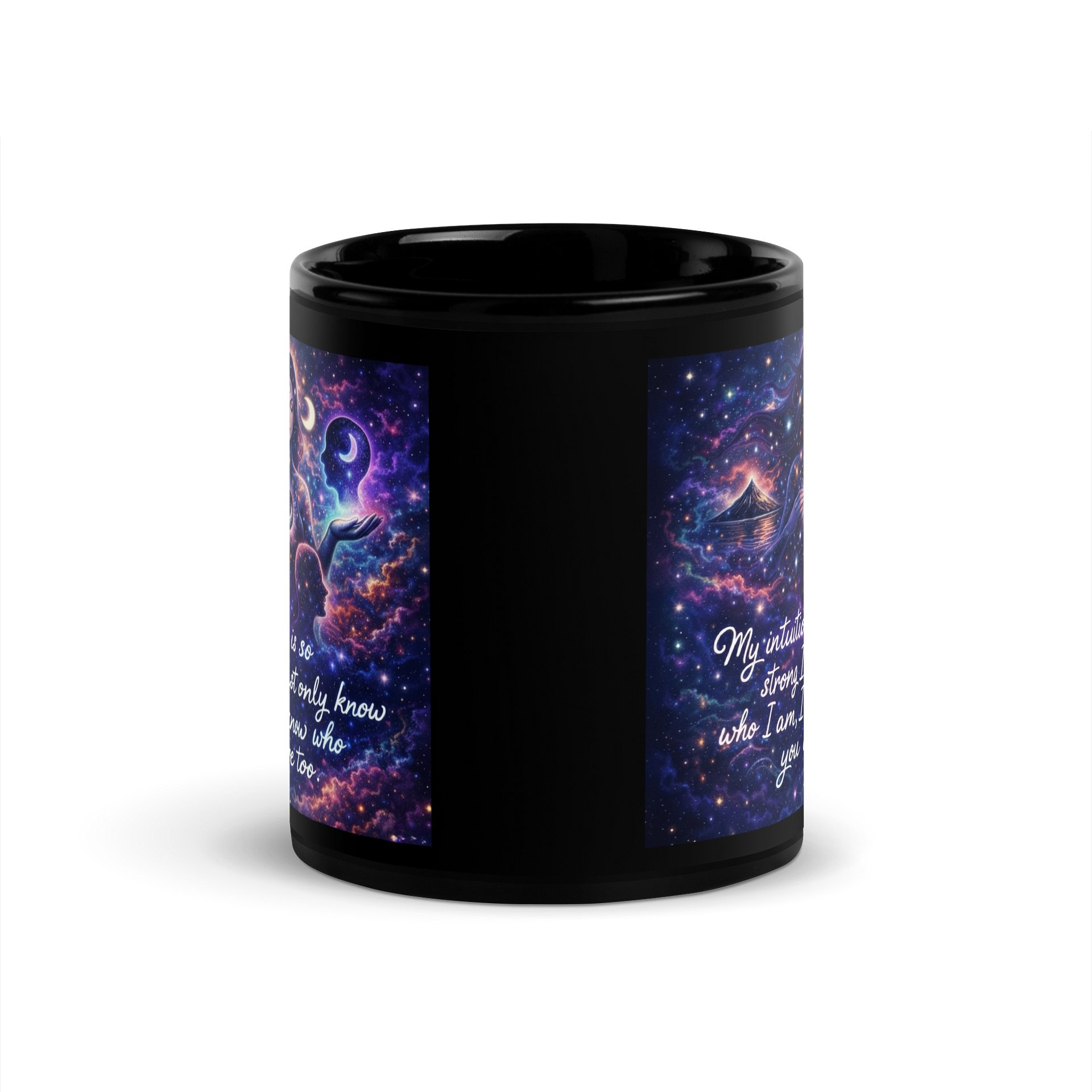 Intuitive Cosmic Connection -Black Mug product image (4)