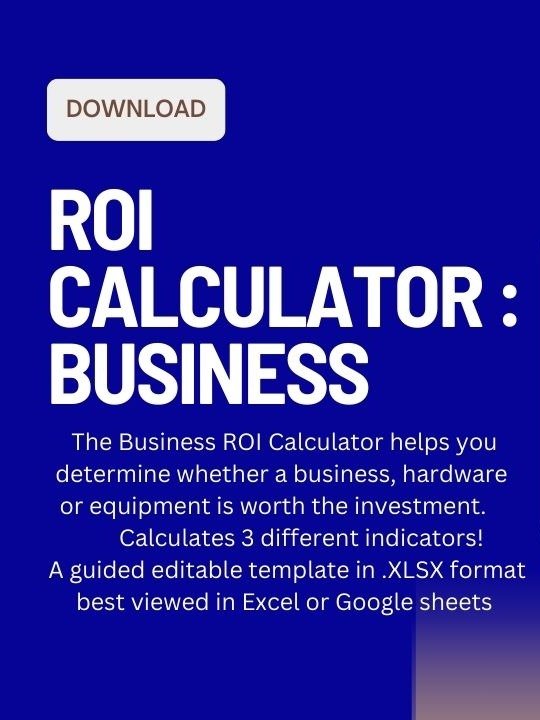 Business ROI Calculator Template product image (1)