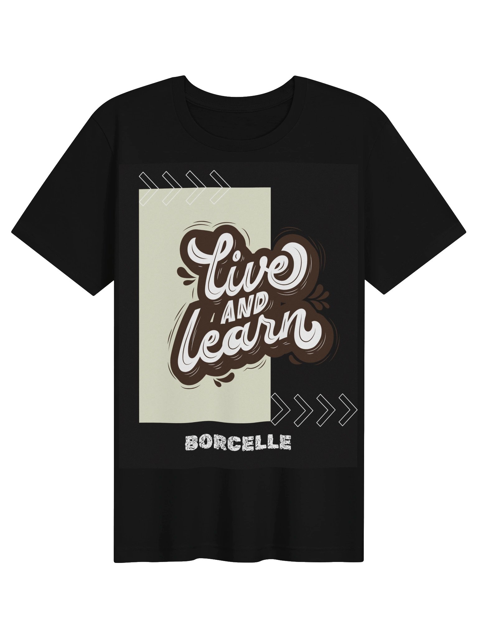 Live and Learn T-Shirt | Inspirational Typography Graphic Tee for Women | Positive Quote Shirt | Motivational Gift product image (2)