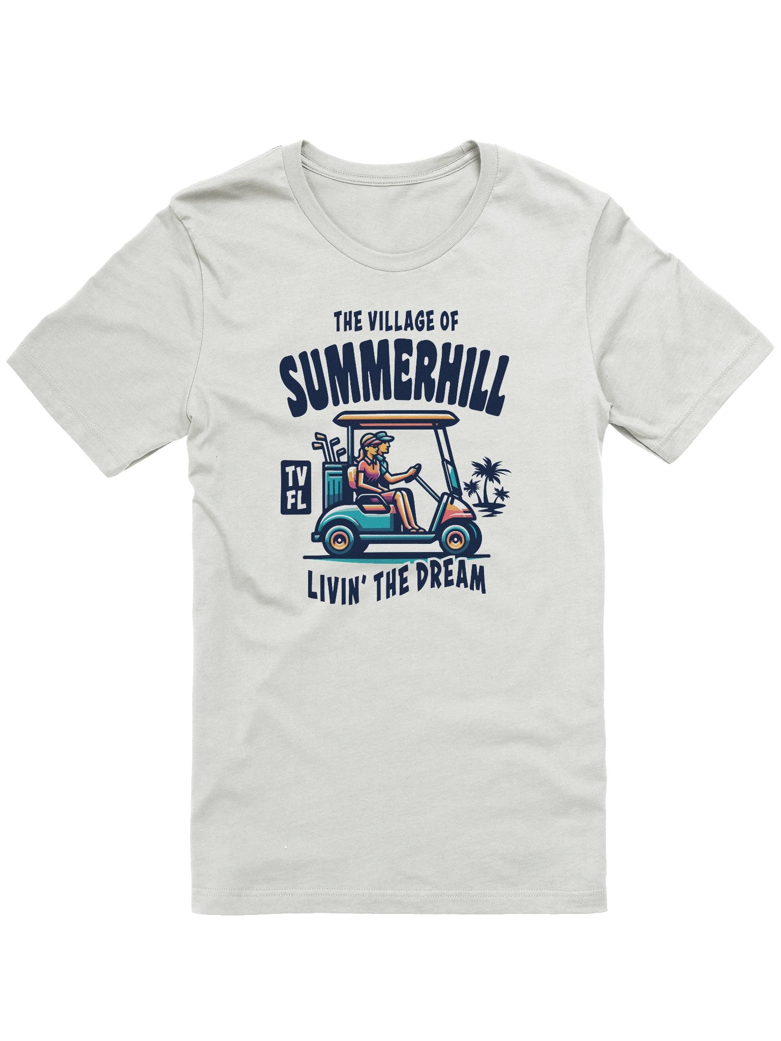 The Village of Summerhill TV FL Golf Cart Design T-Shirt product image (4)