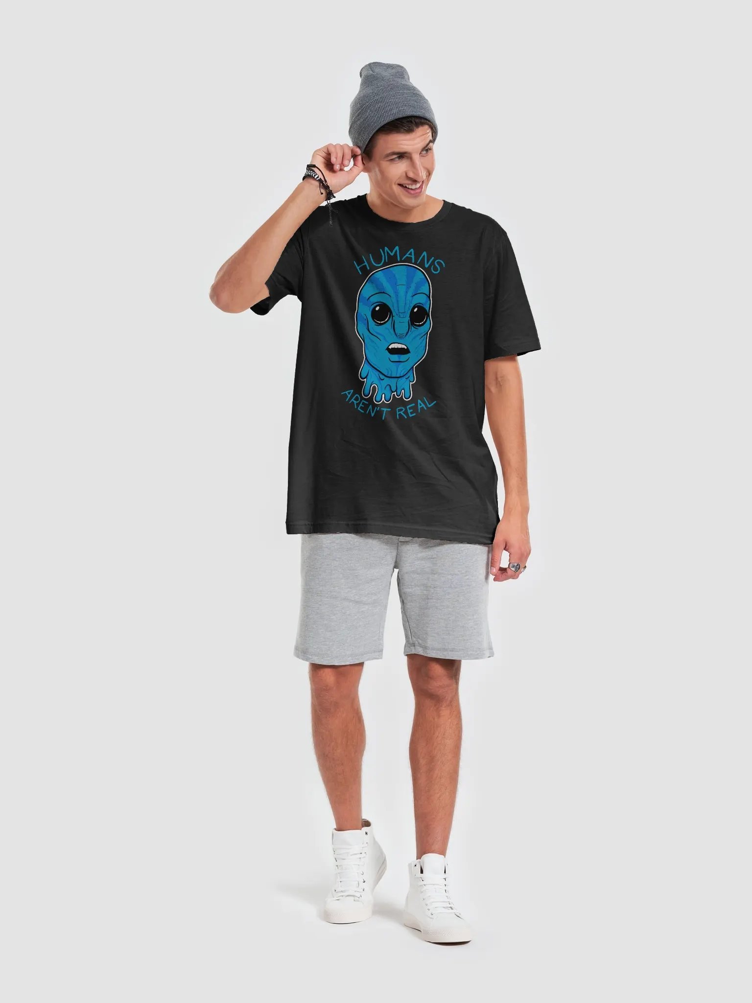 HUMANS AREN'T REAL - t-shirt product image (17)