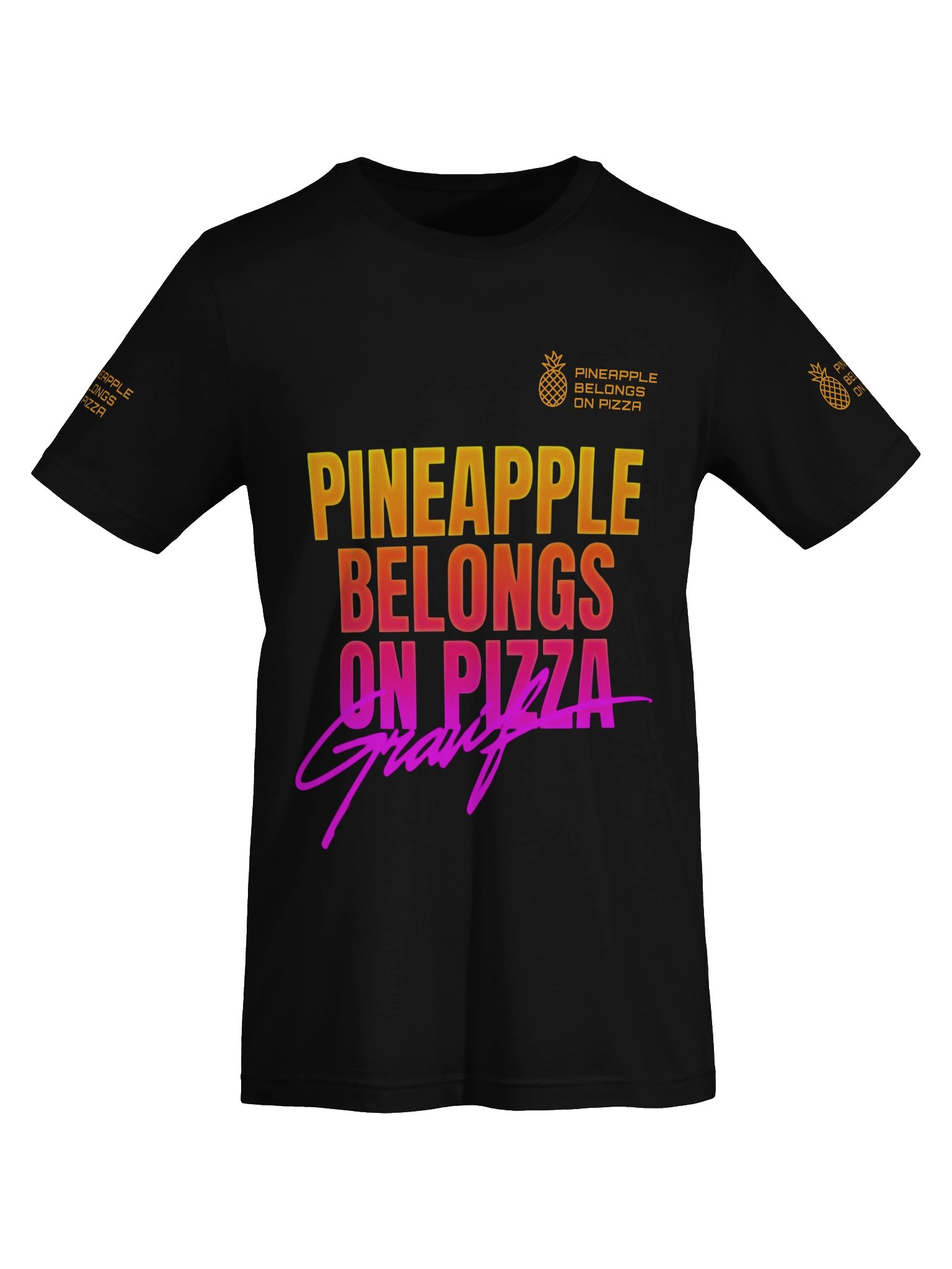 Pineapple Belongs On Pizza — Statement Graphic Tee product image (7)