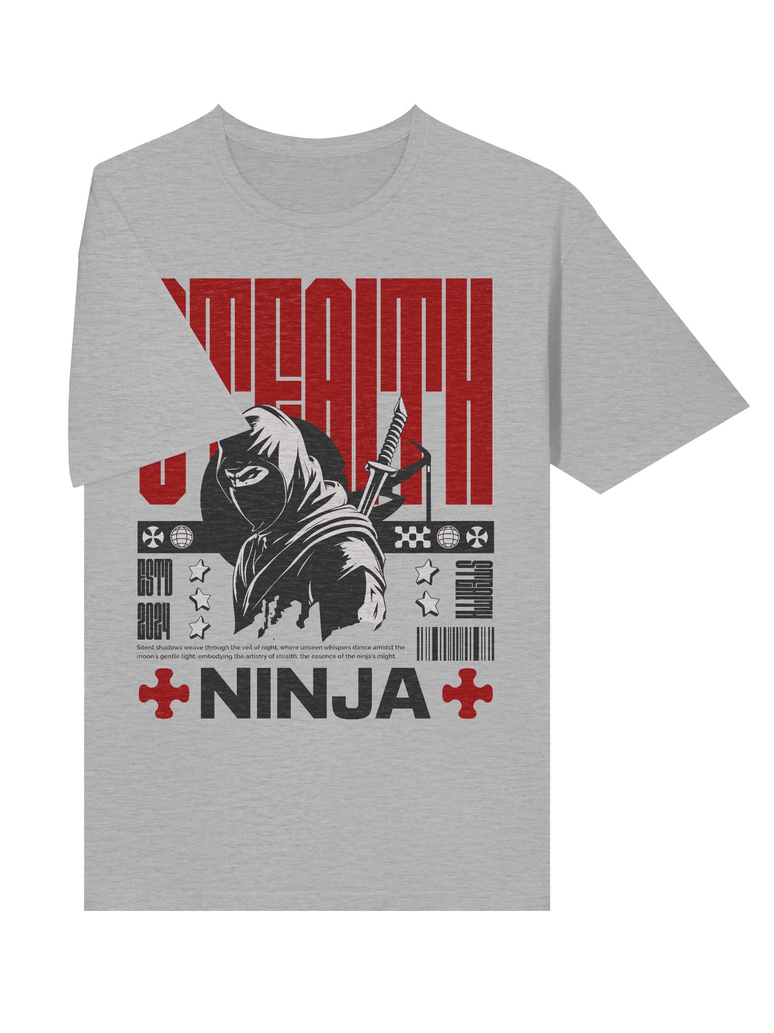 Stealth Ninja Shadow T-Shirt - Gildan Softstyle product image (3)