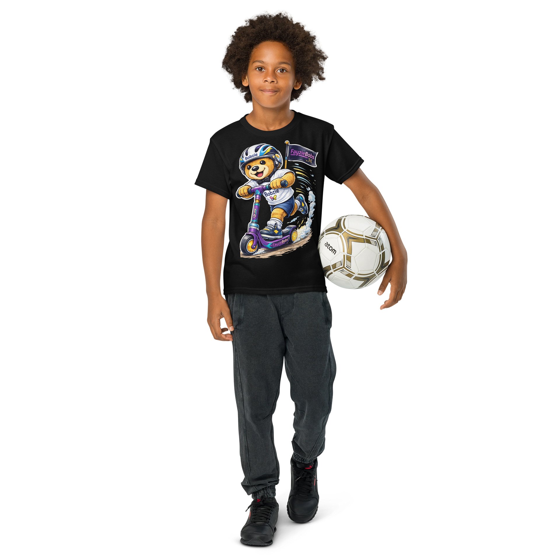 Ride With Bobzie Youth Tee | Scooter Adventure Edition by FayzieBobs product image (8)