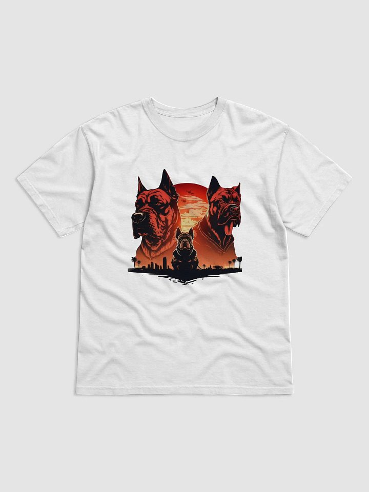 Retro Cane Corso White Relaxed Fit T-shirt product image (2)