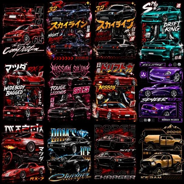 140+ JDM Designs for Dark Apparel product image (7)