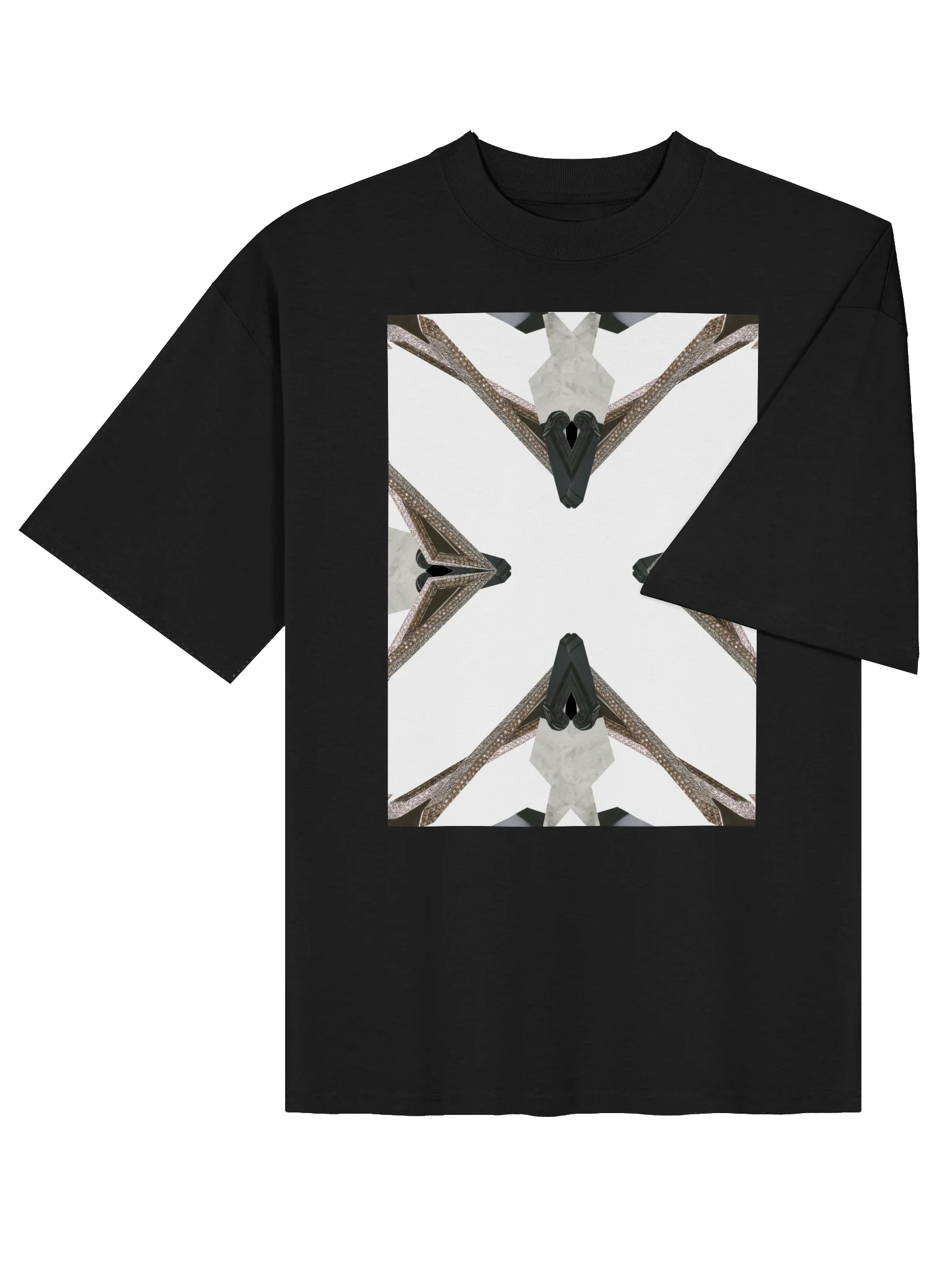 000 INTERSECTION UNISEX OVERSIZED T-SHIRT BK 16 product image (4)