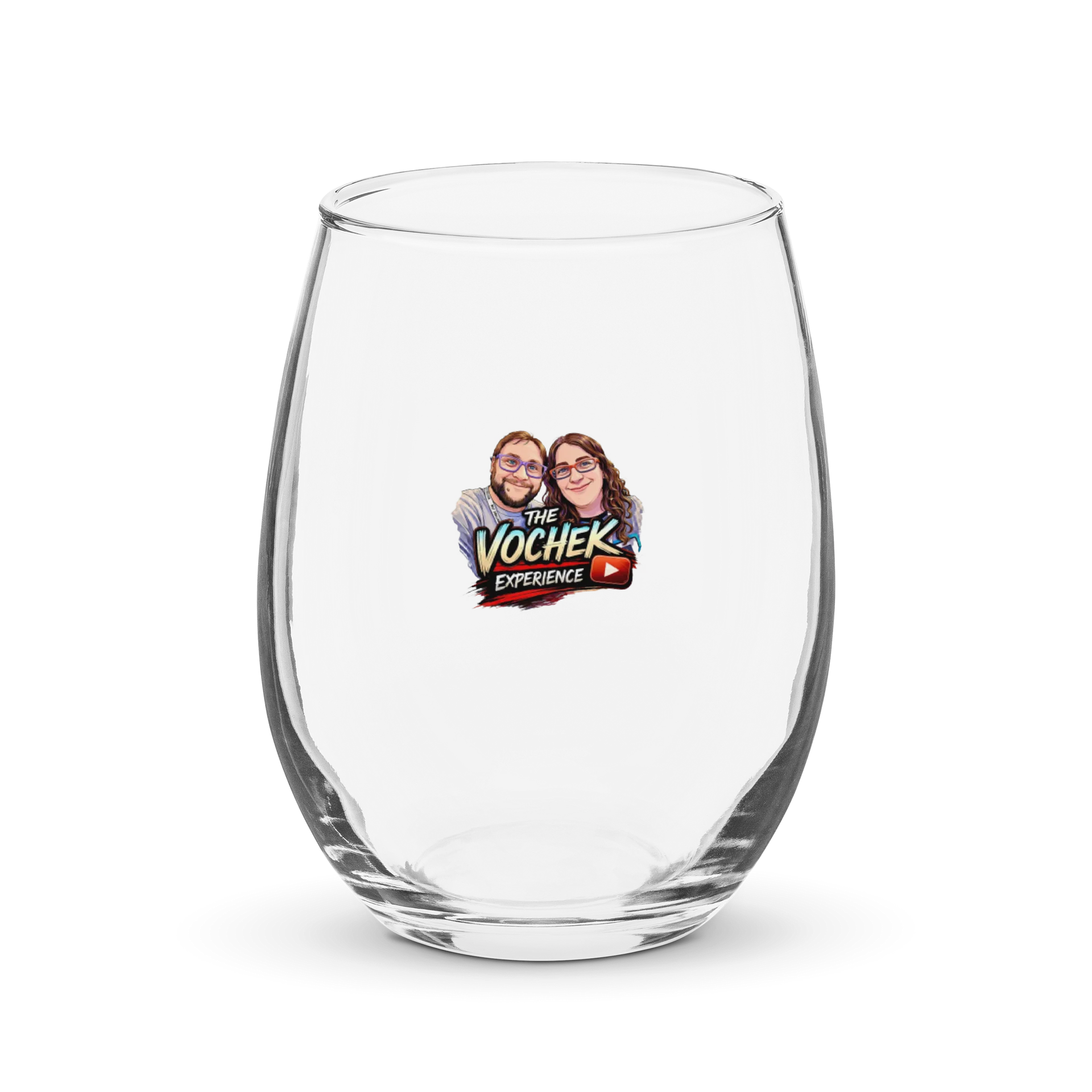The Vochek Experience Logo Stemless Wine Glass product image (1)