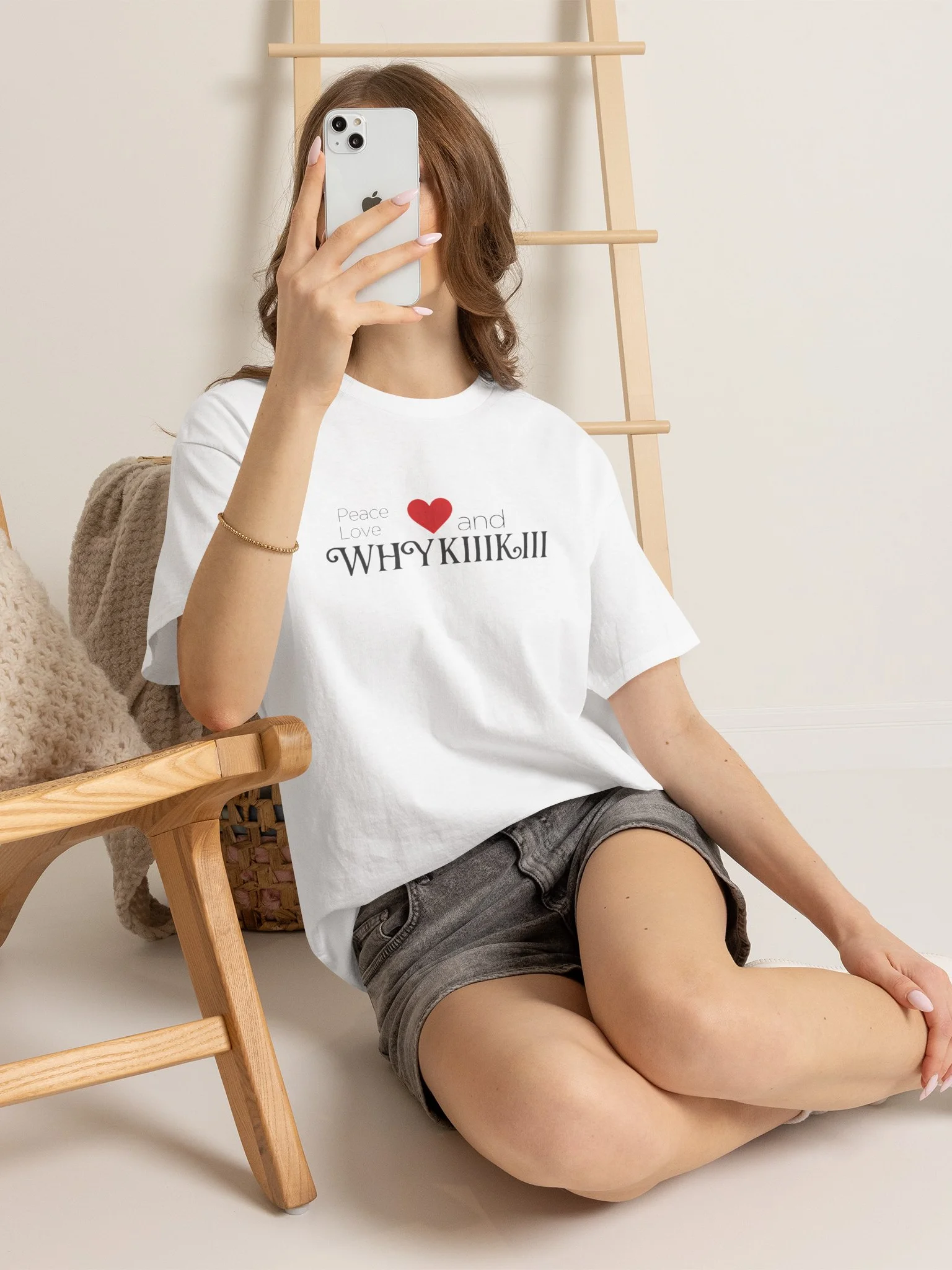 Peace Love And Why KiiiKiii Shirt product image (147)