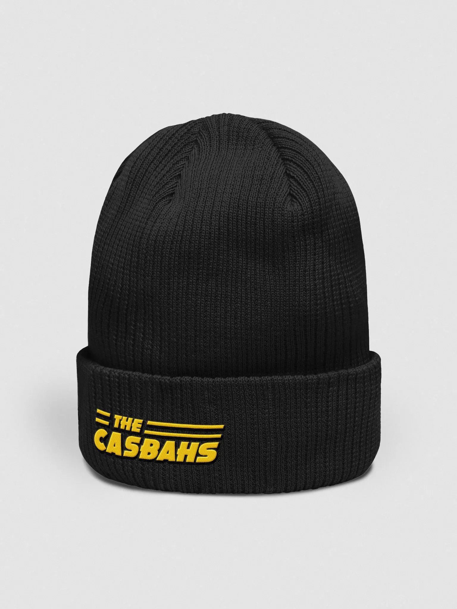 Yellow Logo Ribbed Beanie product image (5)
