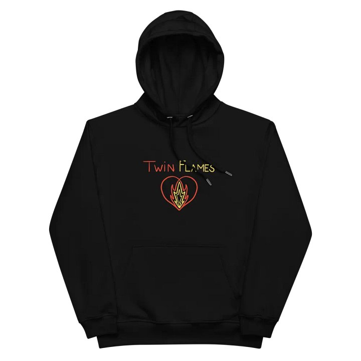 'Twin Flame Fire' Premium Organic Cotton Eco Hoodie product image (2)