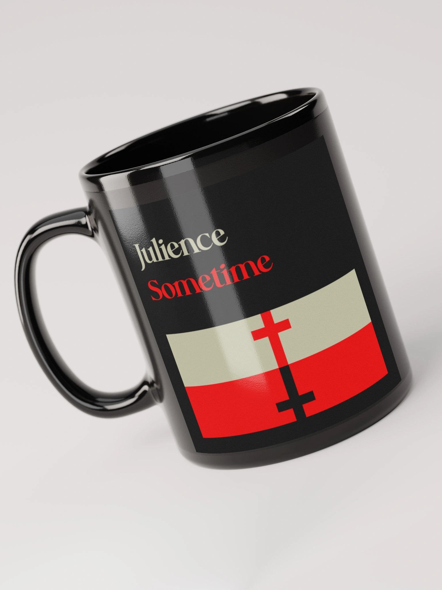 Sometime - Black Glossy Mug product image (6)