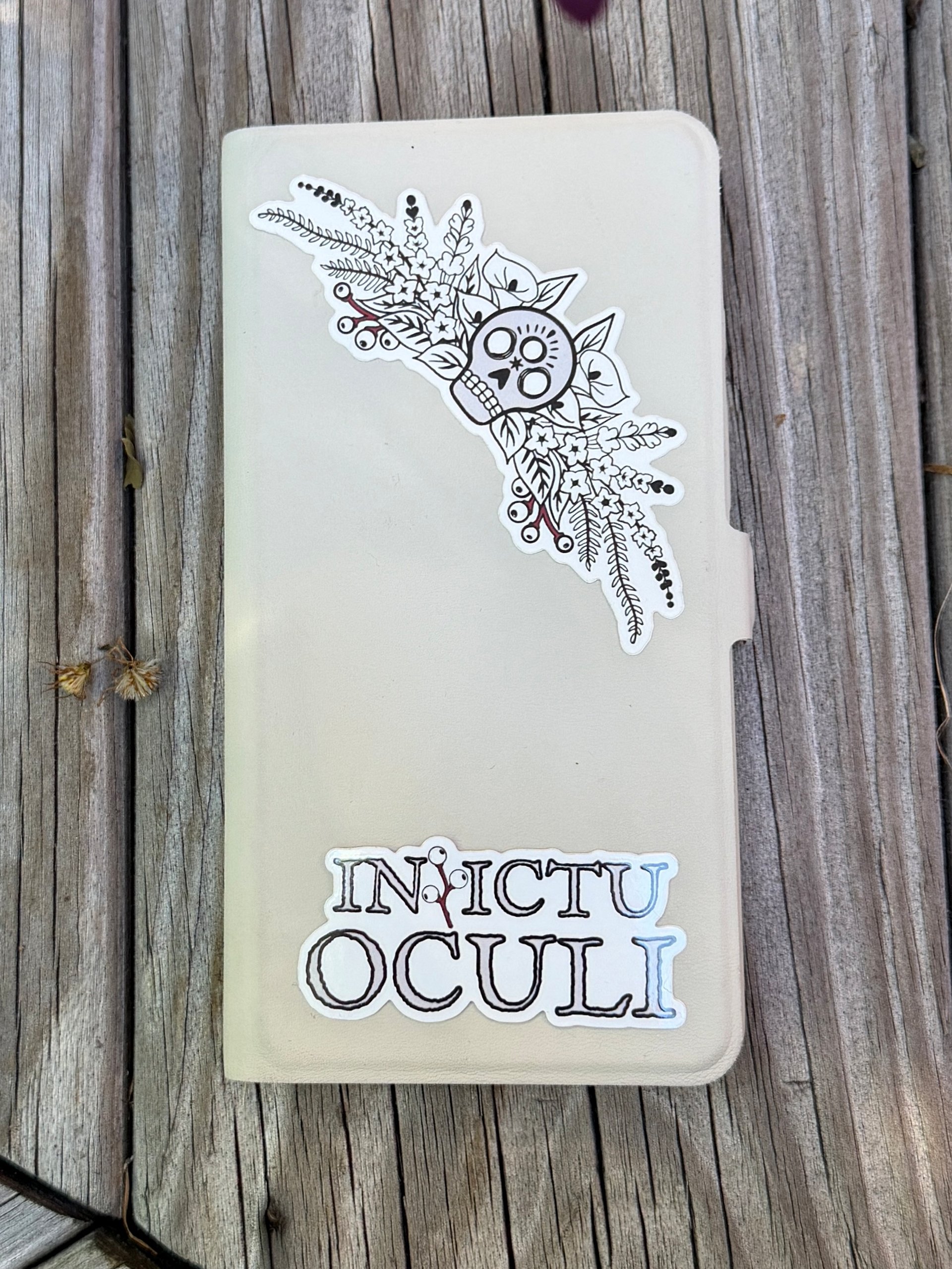 Memento in Bloom ~ Botanical Skull Sticker product image (3)