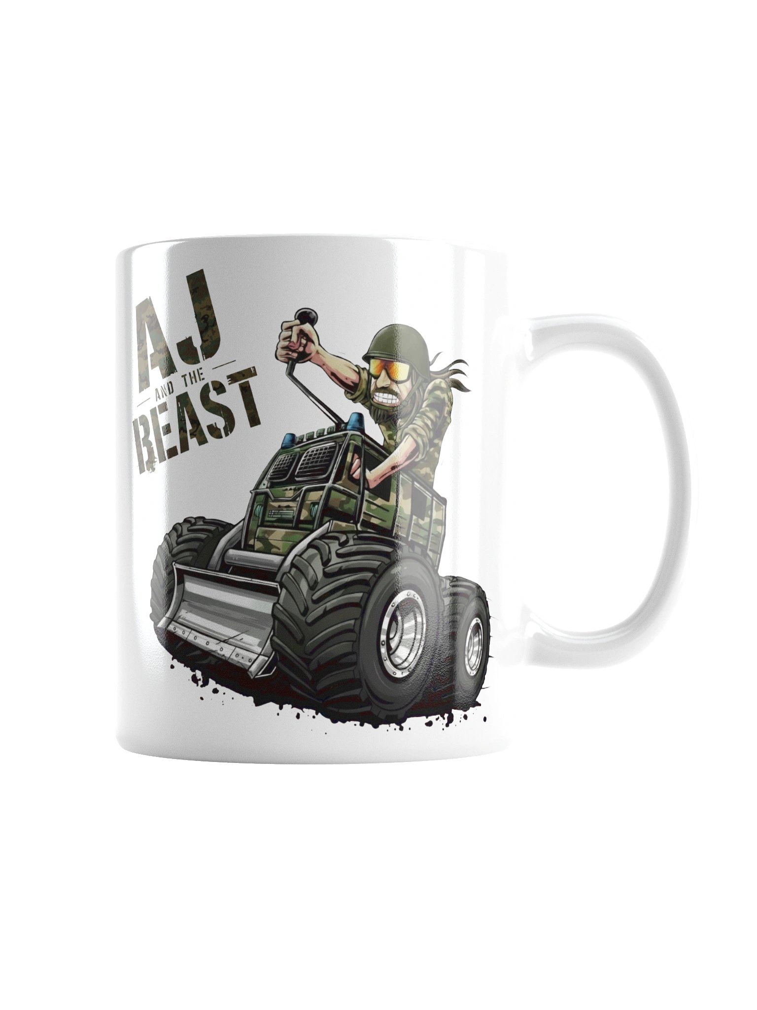 AJ and the BEAST : CAMO COFFEE MUG product image (3)