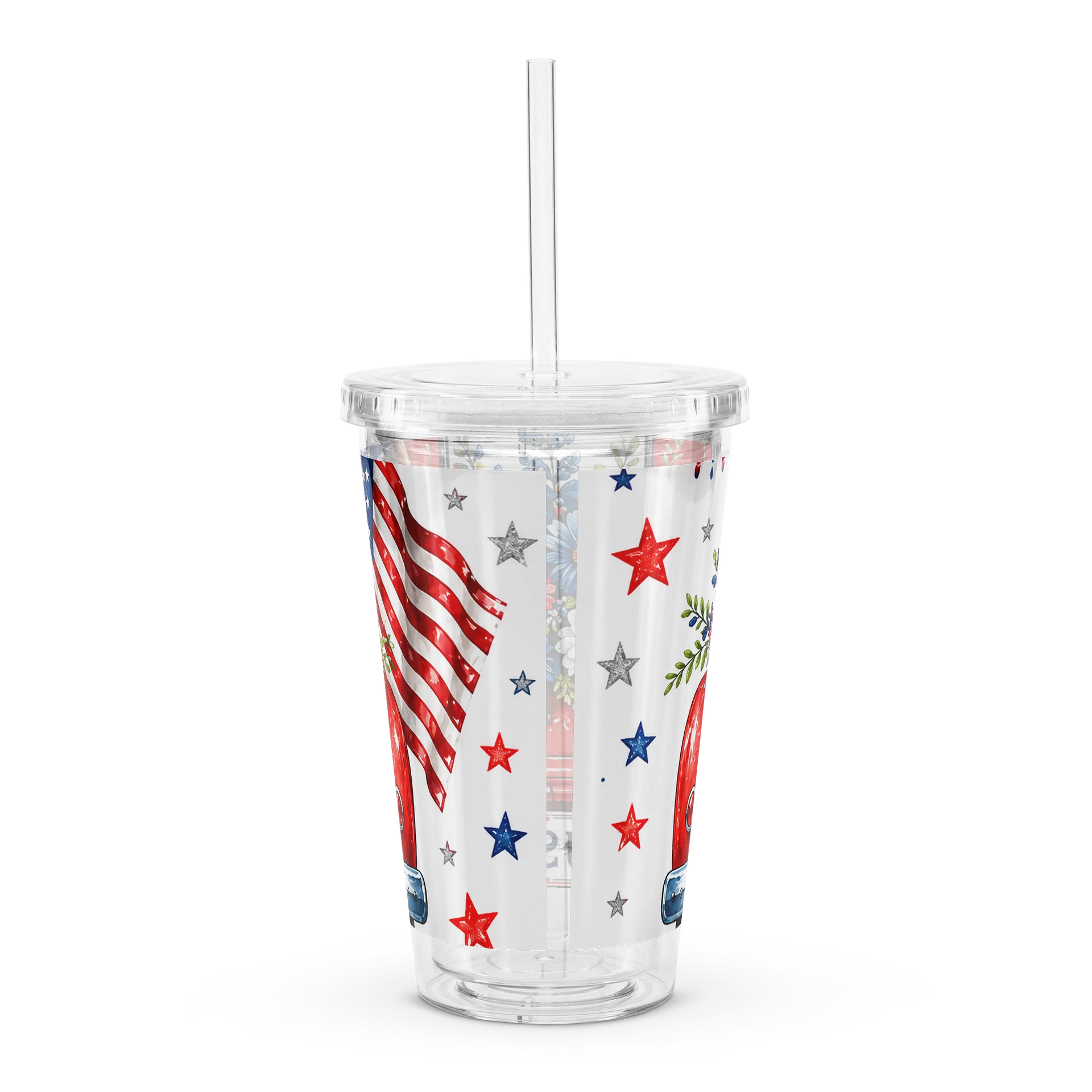 Double Wall Clear Plastic Tumbler (16 oz) product image (2)