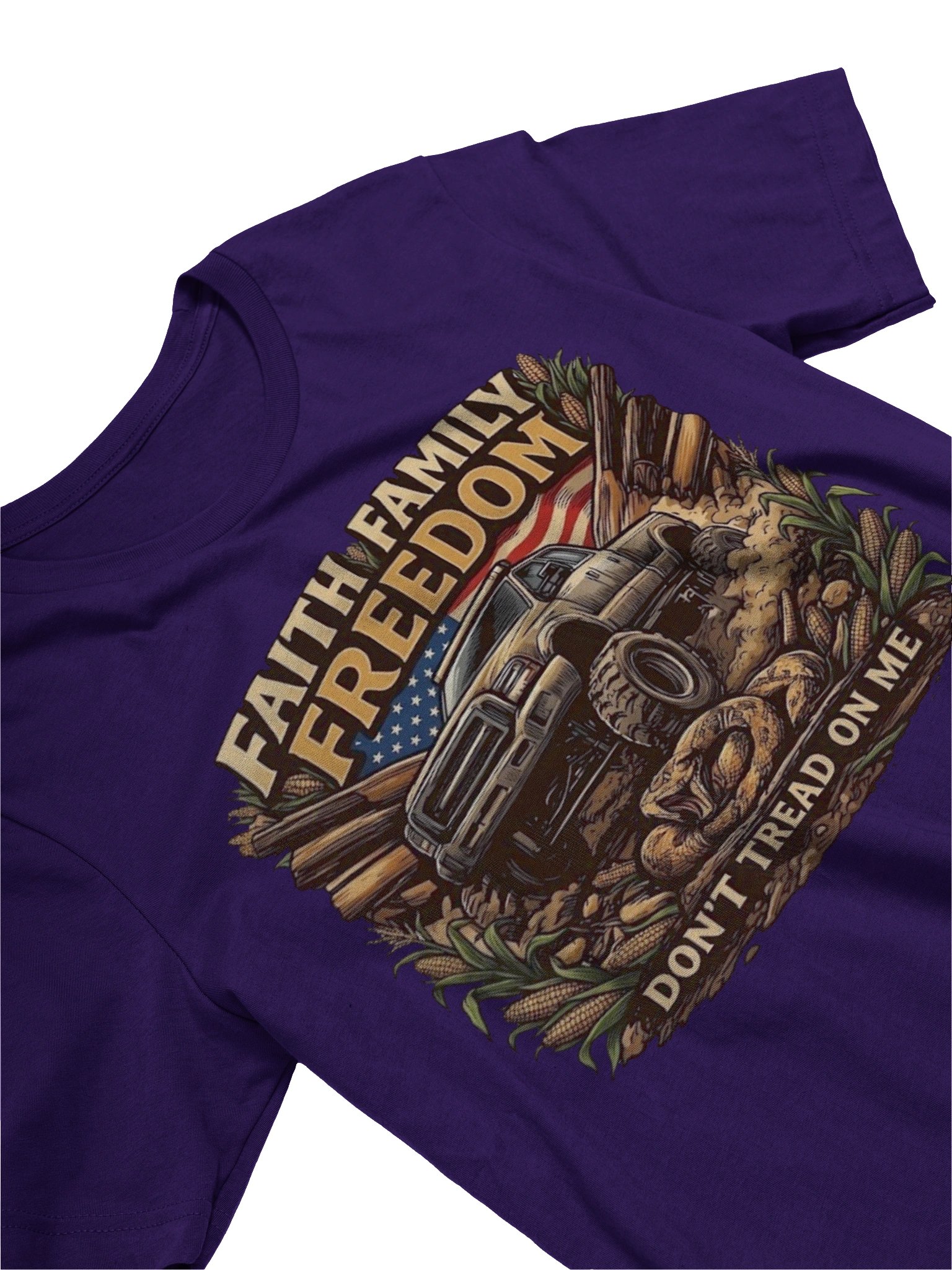 Faith Family Freedom — 4x4 Patriotic Truck Tee product image (51)