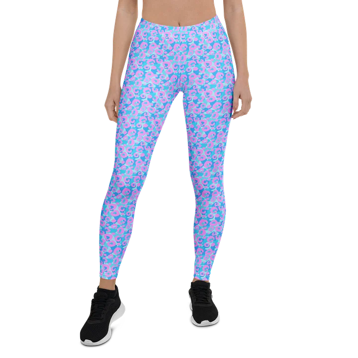 Colorful Pastel Rainbow Leopard Print Leggings product image (1)