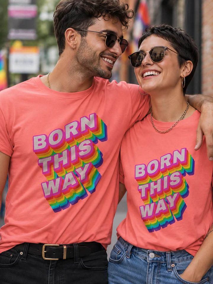 Born This Way Rainbow Pride Tee product image (1)