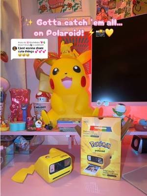 Replying to @🌸MochiBaby 💖🌵Desert Diary📓 @Pokémon/ポケモン【公式】 @Polaroid ehehe I had to make a new video cause that audio on the first video was buns lol 😂  The limited-edition Pokémon x Polaroid Go instant camera is giving MAJOR nostalgia! 🥹💕 From its adorable collectible design to its mini instant photos, built-in selfie mirror, self-timer, and creative double exposure feature, this little camera is perfect for capturing memories on the go! And can we talk about the Pokémon-themed instant film?! 😭💛 Perfect for Pokémon fans, collectors, conventions, and anyone who loves cute photography accessories! Would you add this to your Pokémon collection? 👀✨ #anime #polaroid #pokemoncollector #instantphotography #kawaiifinds 