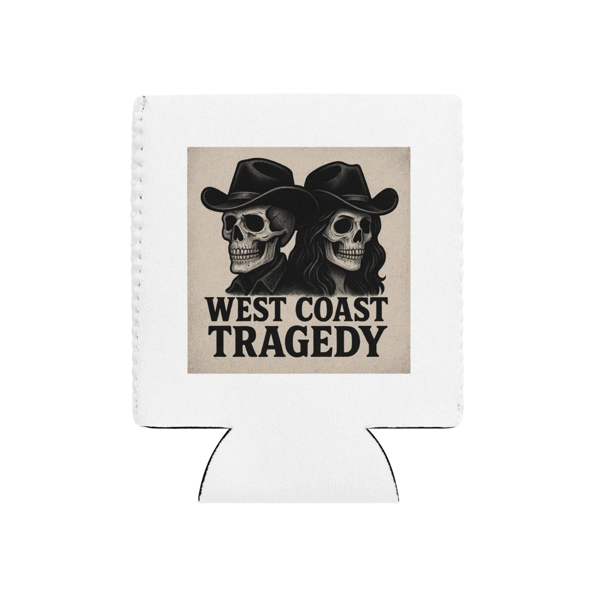 West Coast Tragedy Cowboy Skull Can Cooler product image (1)